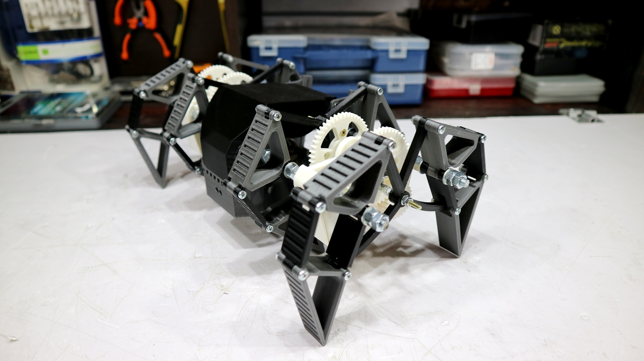 R\U Walker based on Theo Jansen mechanisms - My, Robot, Walker, Radio controlled models, 3D печать, Video, Longpost