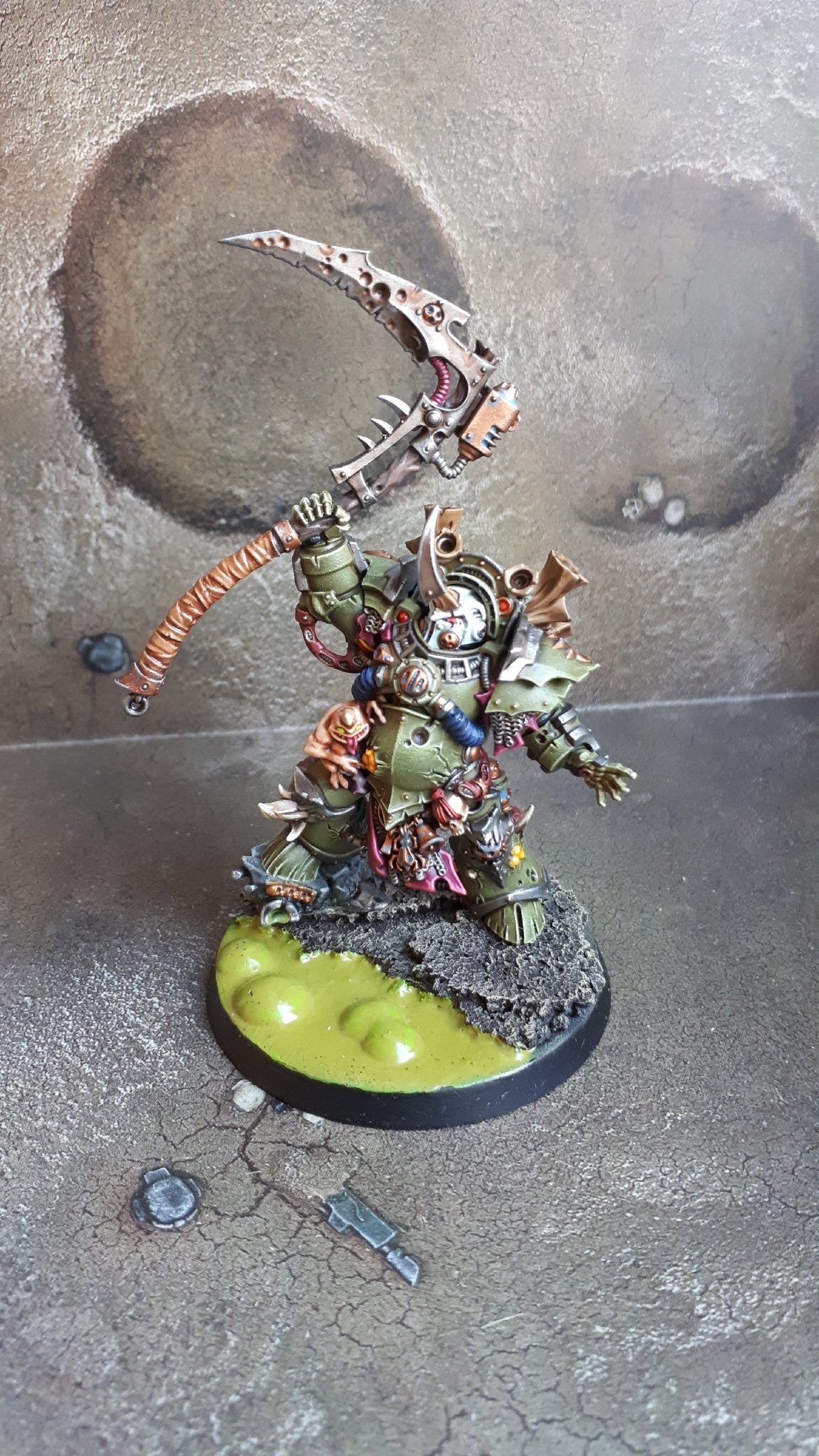 My Typhus - My, Death guard, Plague marine, Typhus, Painting miniatures, Warhammer 40k, Longpost