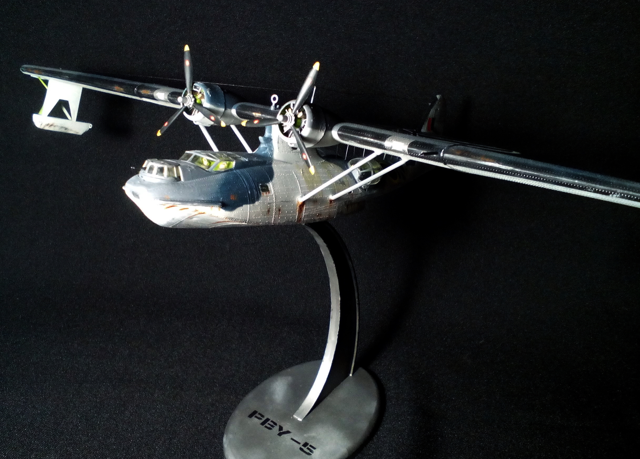 Guardian of the seas. Consolidated PBY-5 Catalina IIa - My, Stand modeling, Aircraft modeling, Prefabricated model, Story, The Second World War, Flying boat, Catalina, Longpost