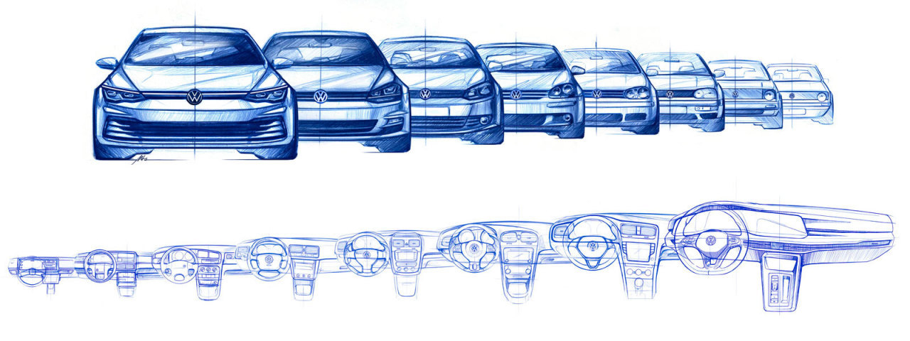 Evolution of the Volkswagen Golf - My, Volkswagen, Golf, Volkswagen golf, Auto, Story, Longpost