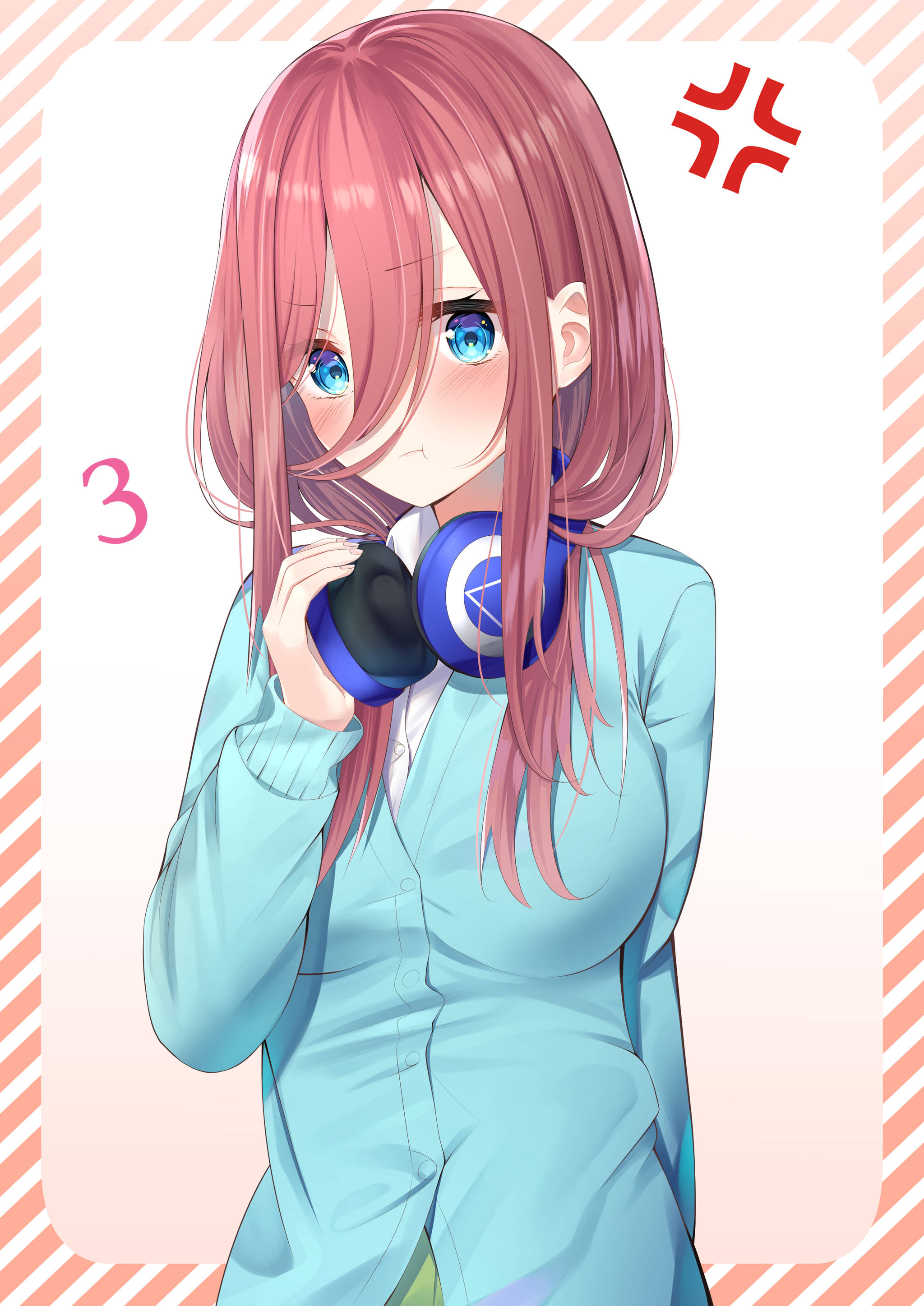 Miku - Anime, Anime art, Gotoubun no hanayome, The Quintessential Quintuplets, Nakano miku, Longpost