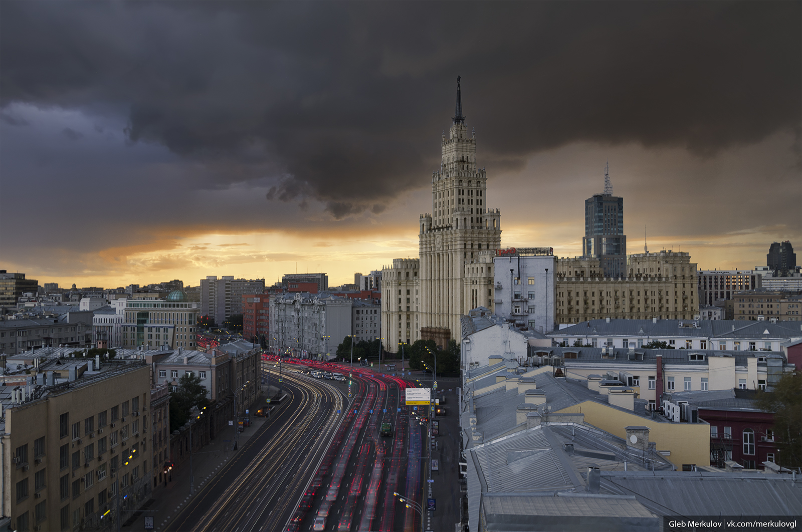 Sunset Moscow - My, Moscow, Sunset, I want criticism, Longpost, Roof, The photo, Town, Evening