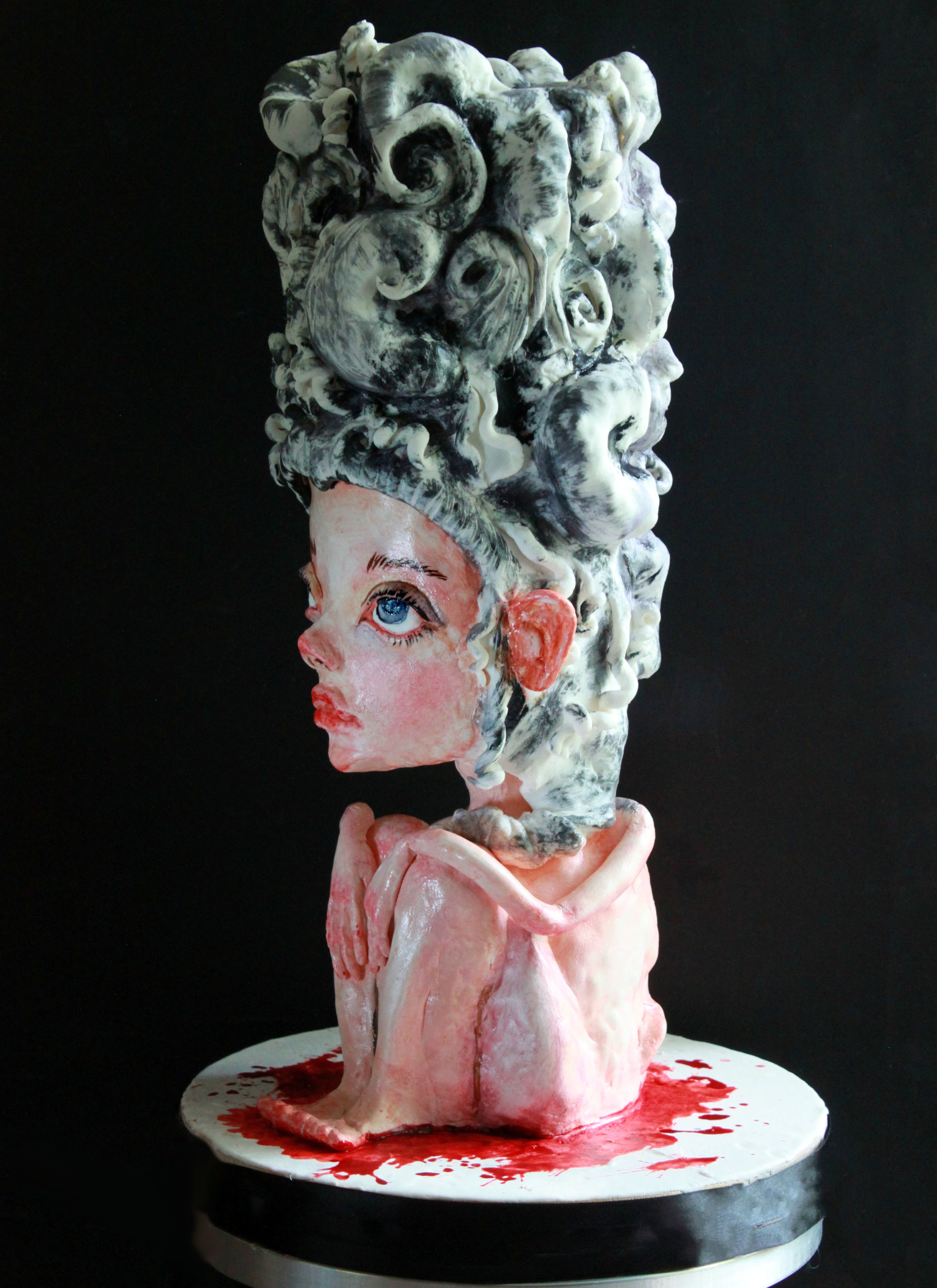 Cake as art - My, Cake, Confectioner, Marie Antoinette, Art, Handmade, Longpost