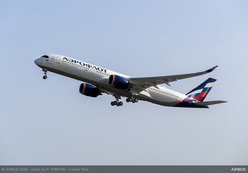 Aeroflot took delivery of the first A350 - My, Aeroflot, Airbus A350, A350, Airbus, Handsome men, Incident, Airplane, Longpost