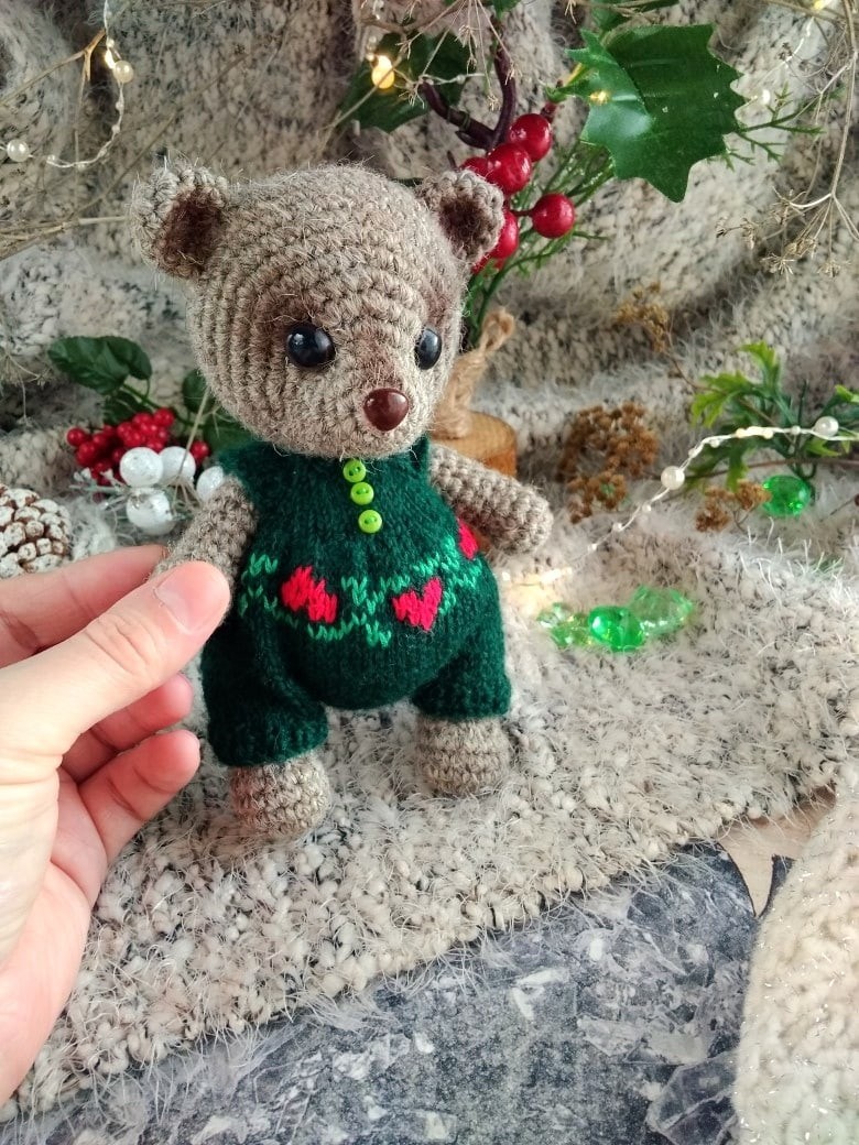 Bears from Village - My, Knitting, Knitted toys, Bears, Knitting, Crochet, Longpost, Needlework without process