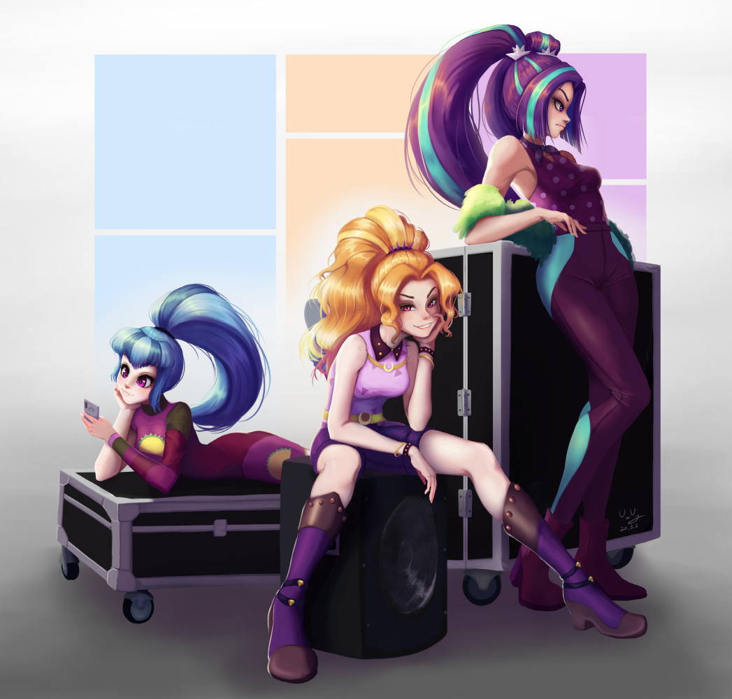 Sirens - My little pony, Equestria girls, Adagio dazzle, Aria blaze, Sonata dusk, The-park