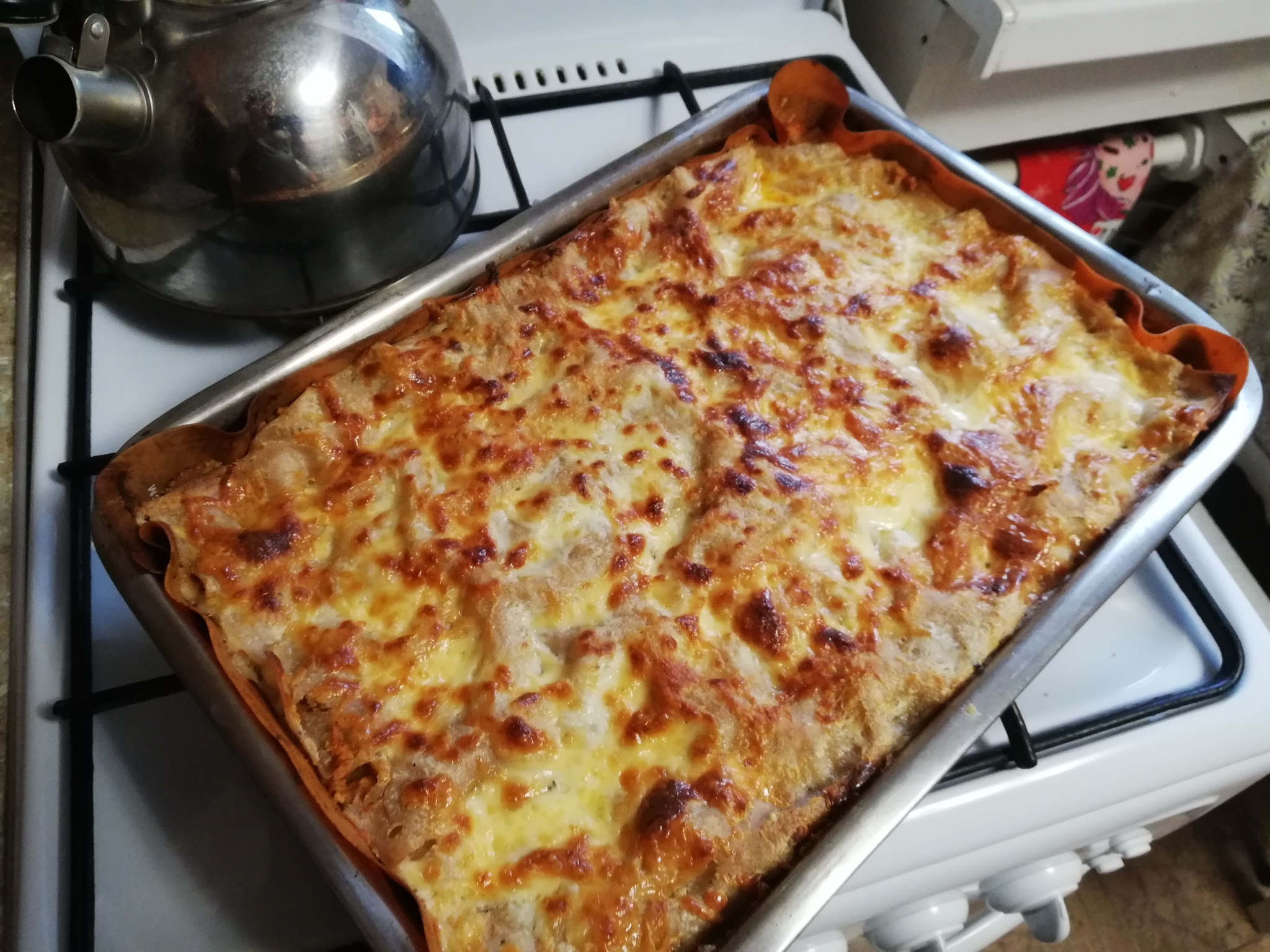 Lasagna - My, Food, Lasagna, Yummy, Longpost