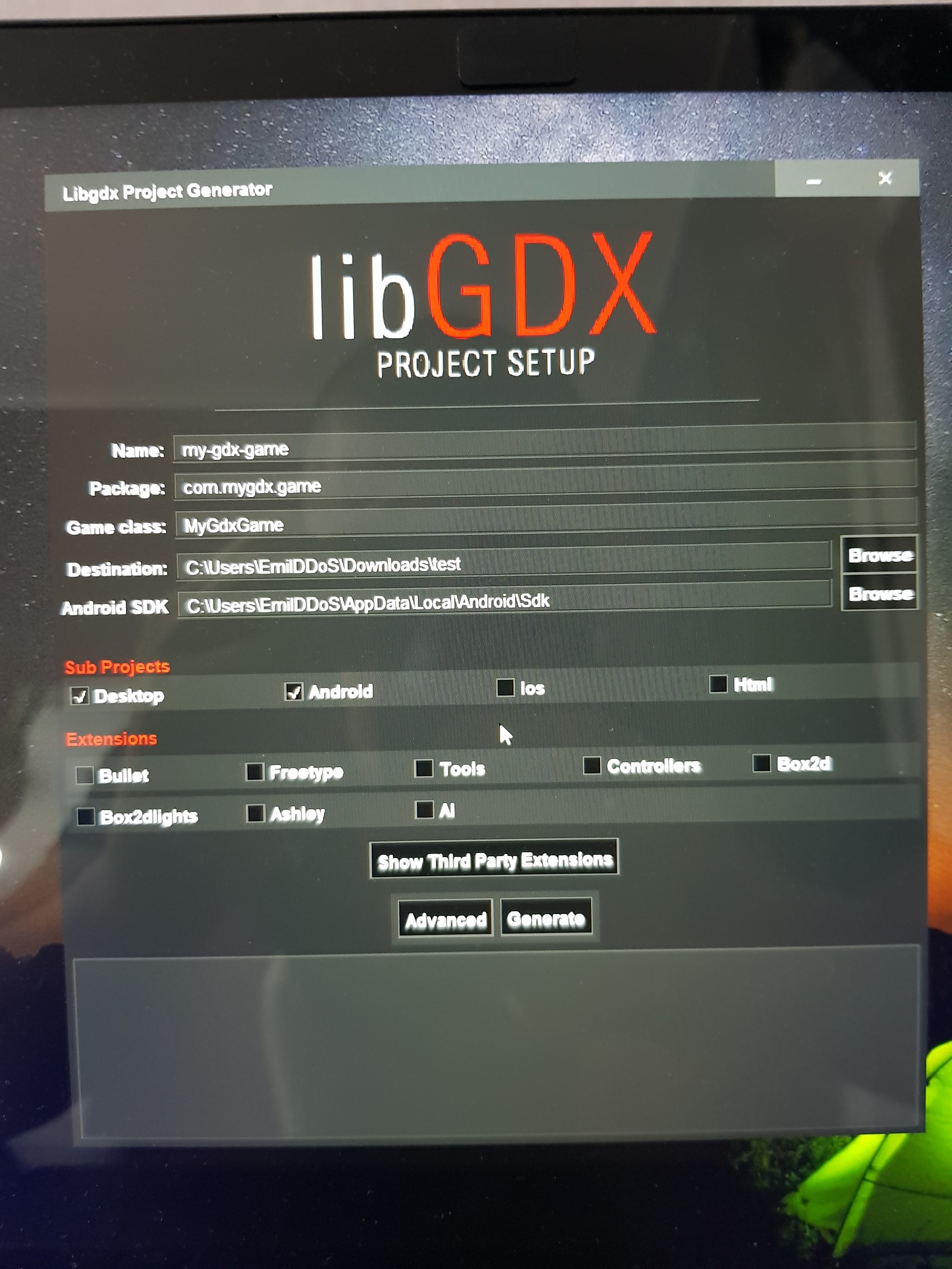 Не могу запустить libgdx т.к он не видит android sdk - Libgdx, Android studio, Длиннопост