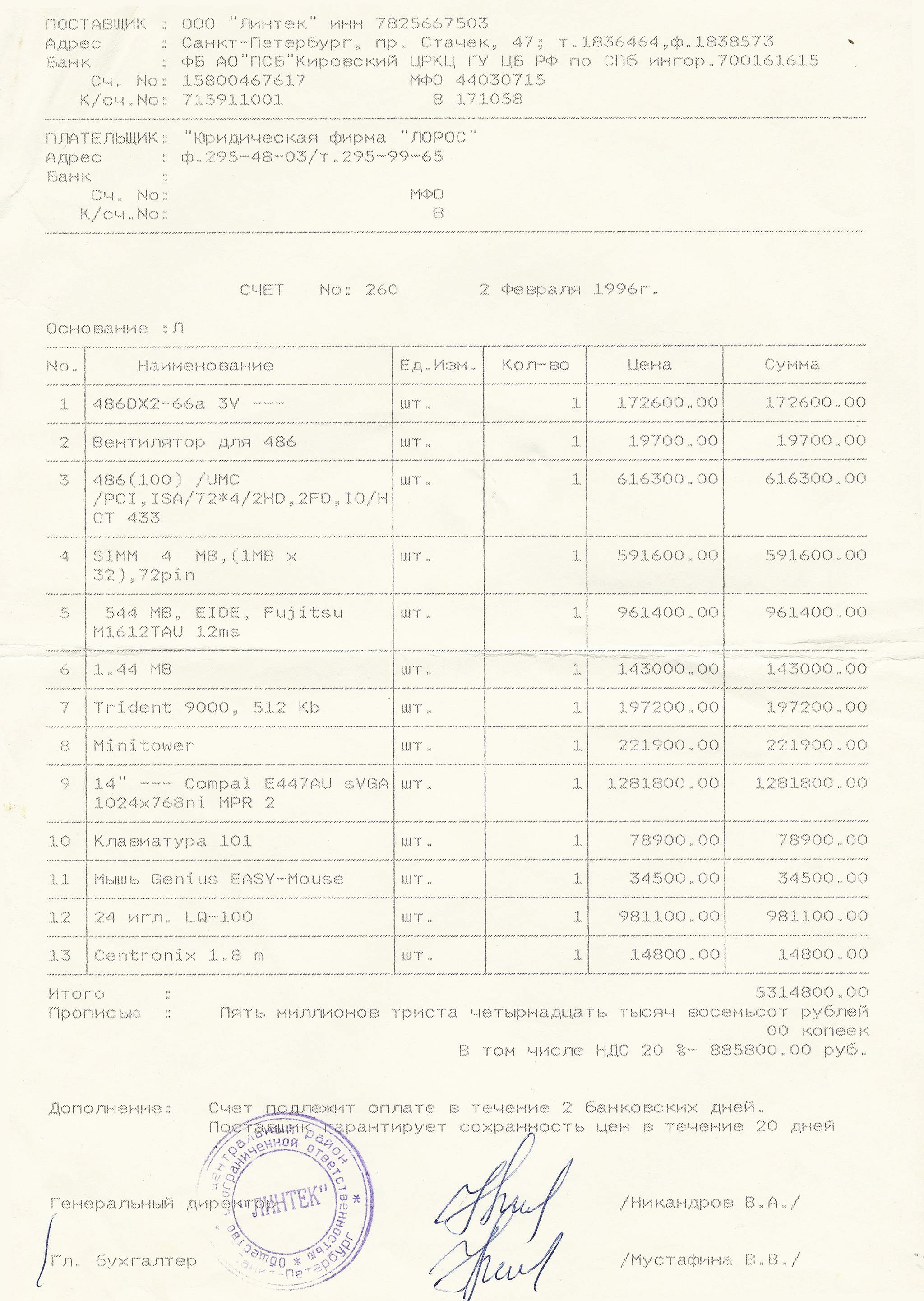 Привет из 1996 г.: Персональный компьютер за 5 млн. руб - Компьютер, Игры, Длиннопост