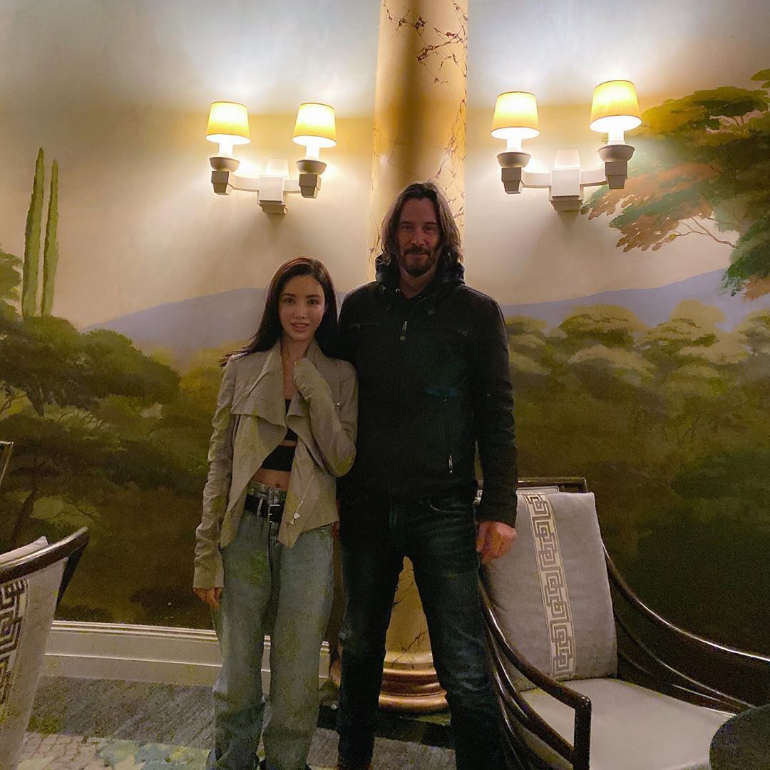 Meeting with an idol - Keanu Reeves, Actors and actresses, Celebrities, Fans, The Matrix: Resurrection, Photo with a celebrity, Instagram, Longpost