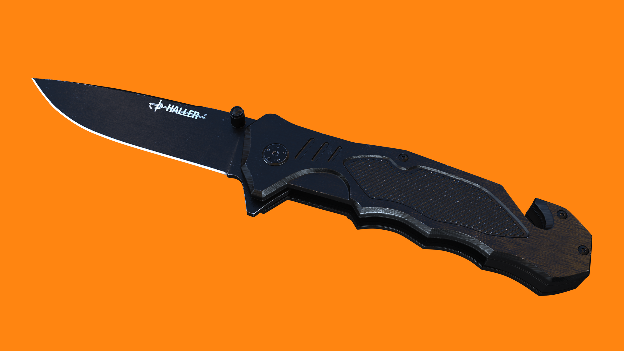 Haller Rescue knife v.2 [Corona renderer] - My, Cinema 4d, Substance painter, 3D, Corona render