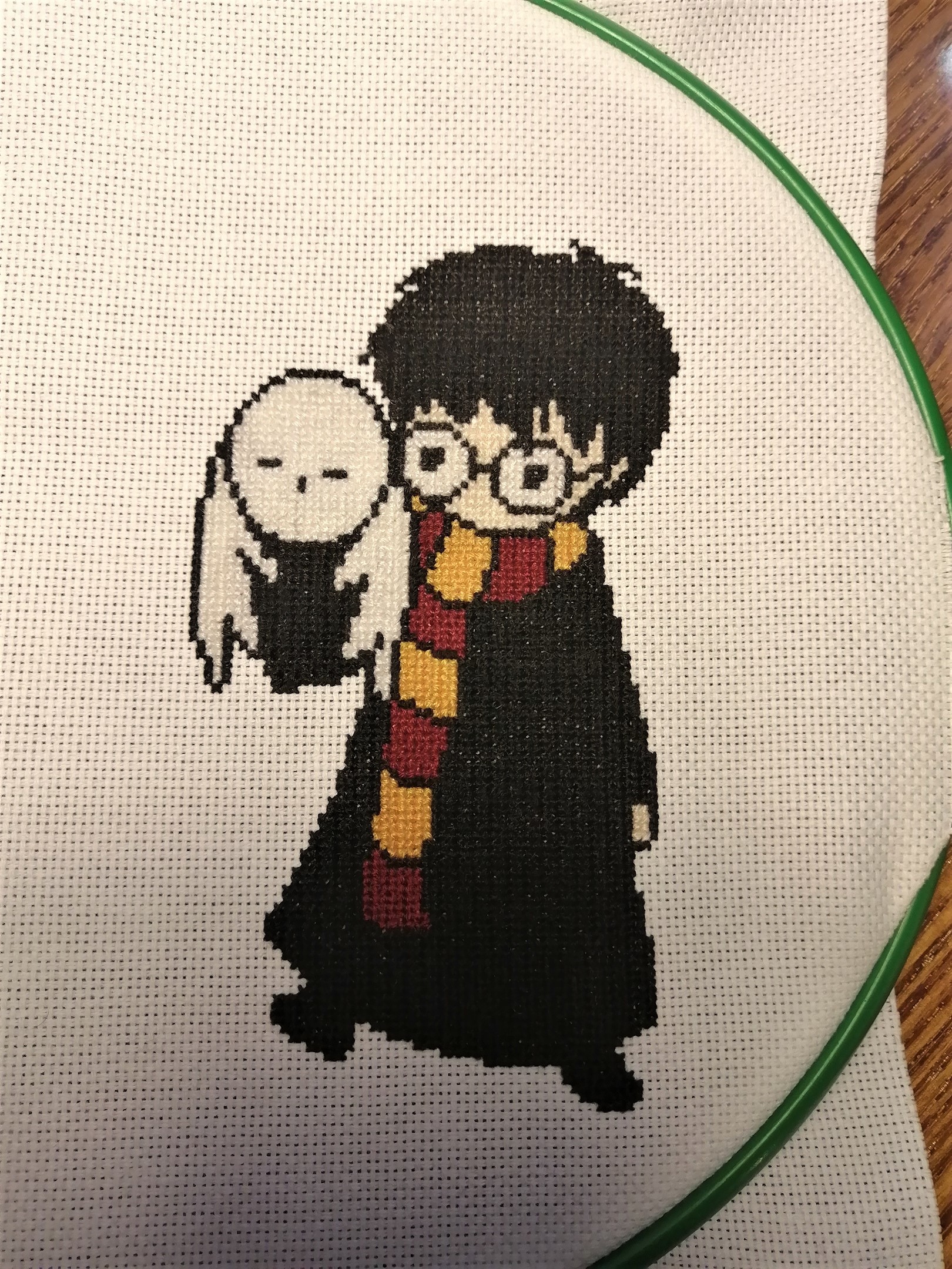 To be or not to be ... - My, Embroidery, Needlework with process, Harry Potter, Longpost