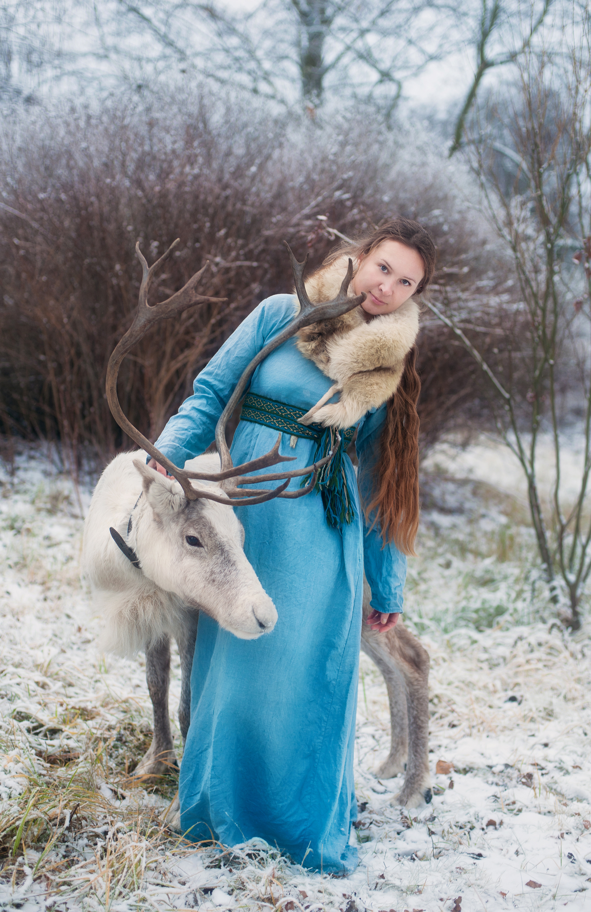 Photo sessions with animals - My, PHOTOSESSION, Deer, Nature, Winter, Girls, Longpost