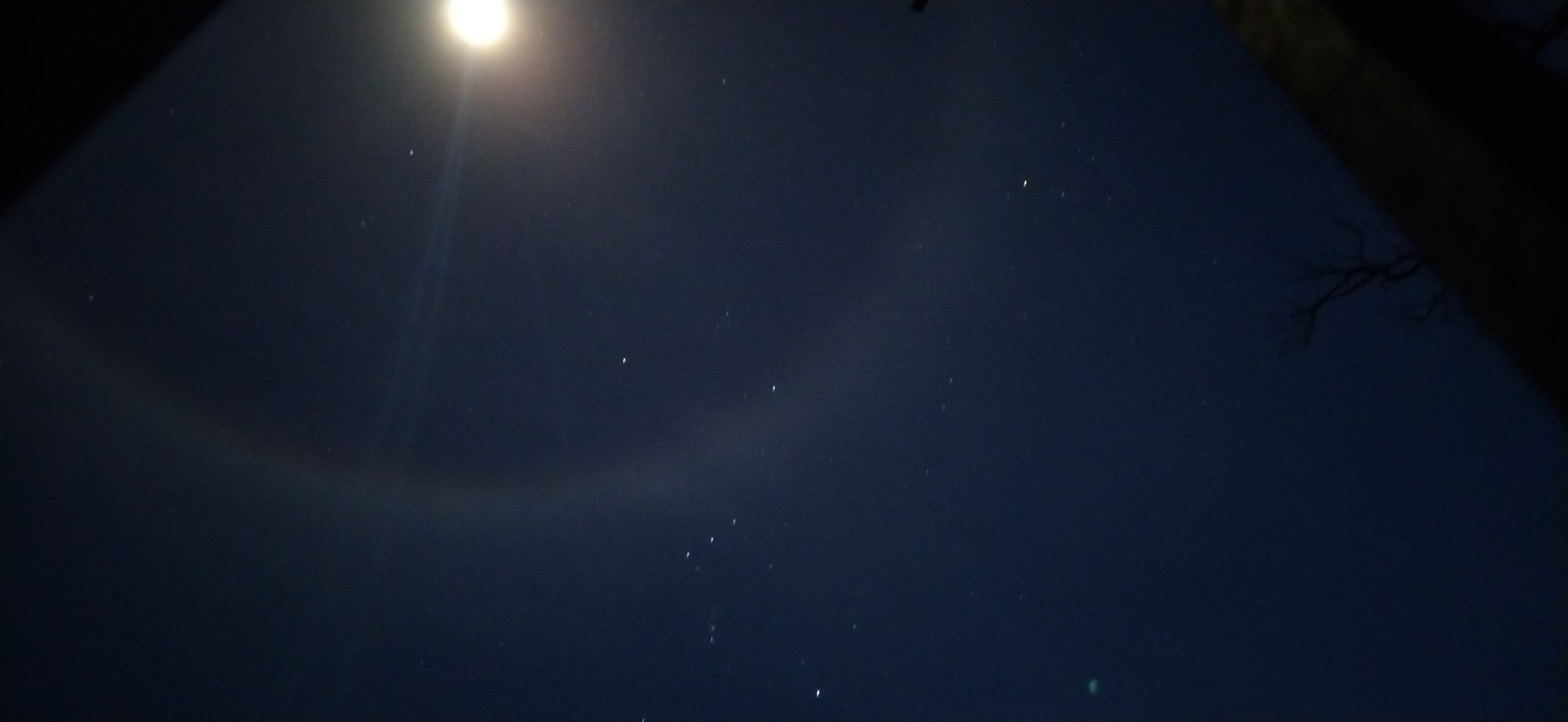 Tell me what this phenomenon is? - moon, Sky, Halo