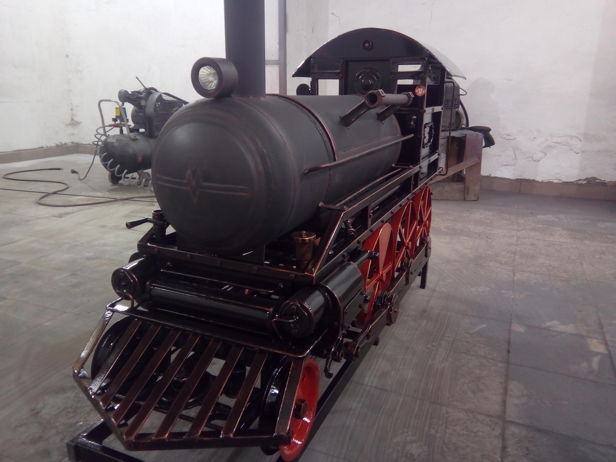 BBQ grill - My, Locomotive, Brazier, With your own hands, Longpost, Needlework with process, Models, Railway