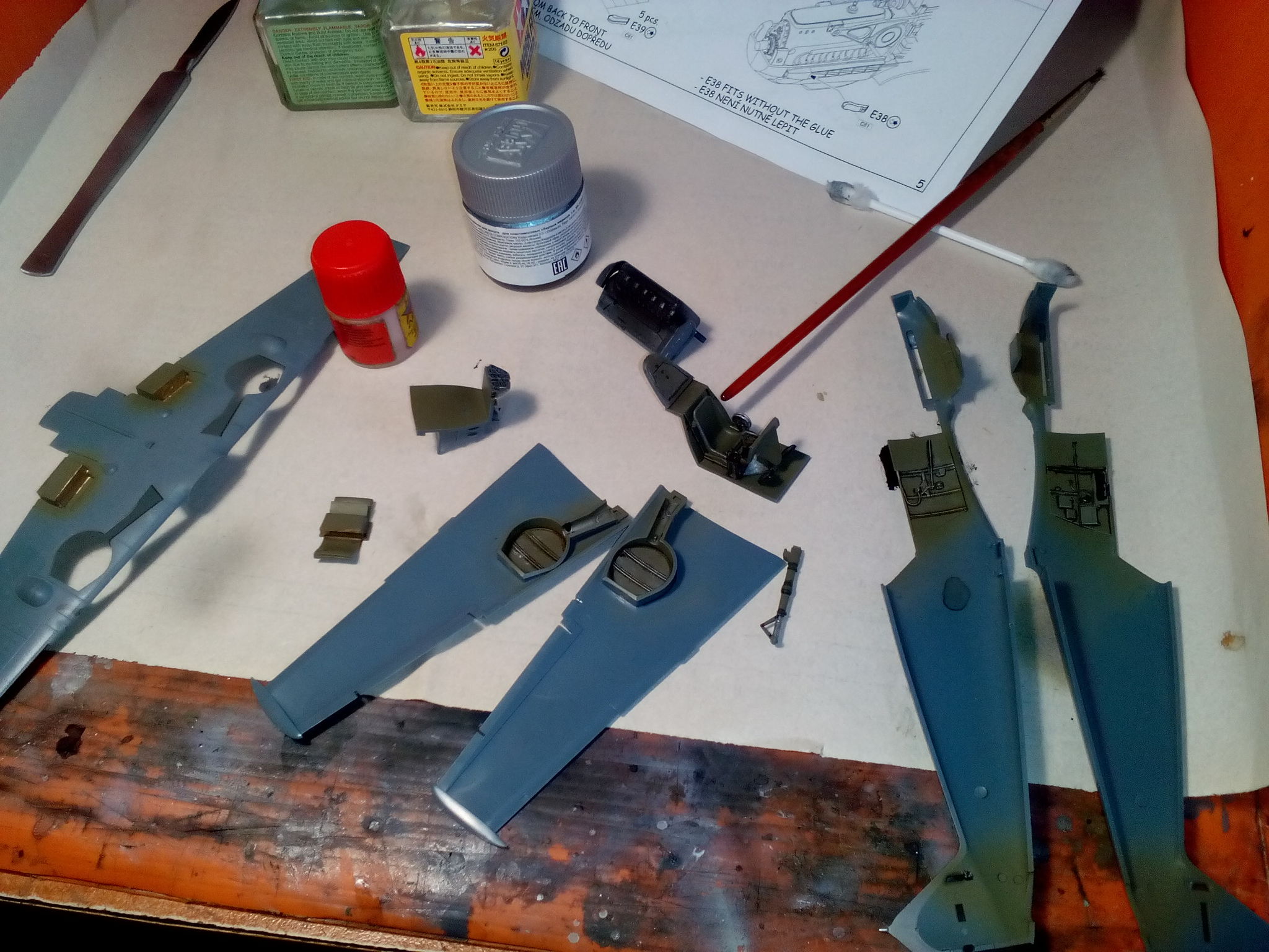 Messerschmitt Bf.109 E-4 Emil, Eduard, 1/48. Assembly Notes - My, Stand modeling, Aircraft modeling, Prefabricated model, Assembly, Airbrushing, Fighter, Messerschmitt, Bf109, Longpost