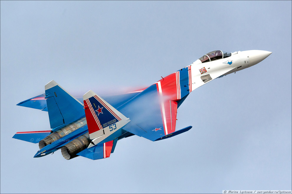 “Russian Knights” on the new Su-35S in Kubinka - Fighter, Airplane, Army, Russia, Drying, Longpost