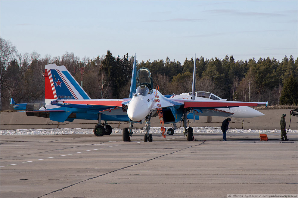 “Russian Knights” on the new Su-35S in Kubinka - Fighter, Airplane, Army, Russia, Drying, Longpost