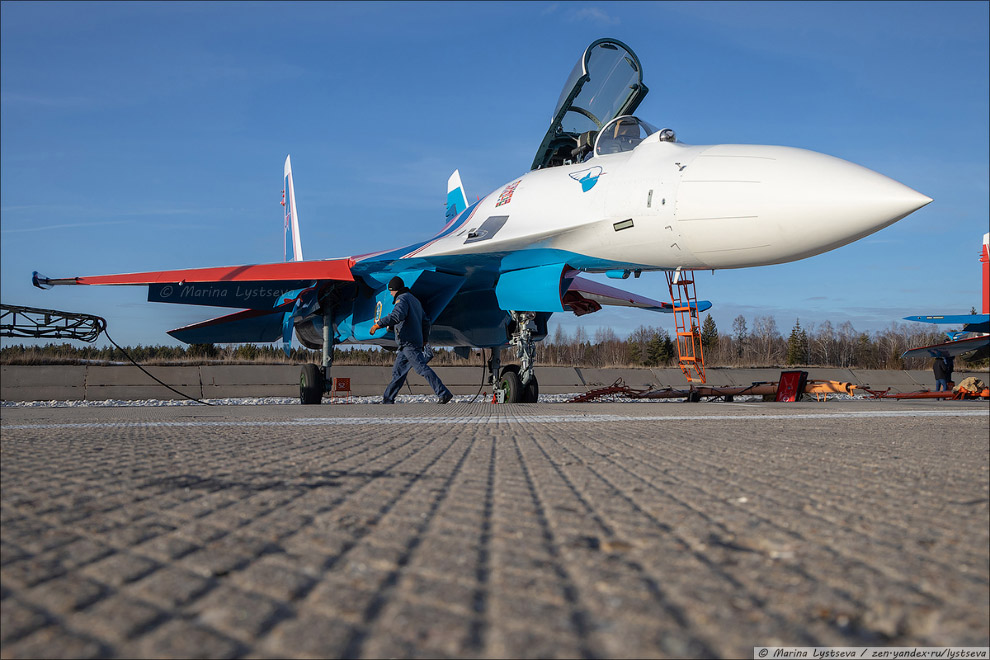 “Russian Knights” on the new Su-35S in Kubinka - Fighter, Airplane, Army, Russia, Drying, Longpost