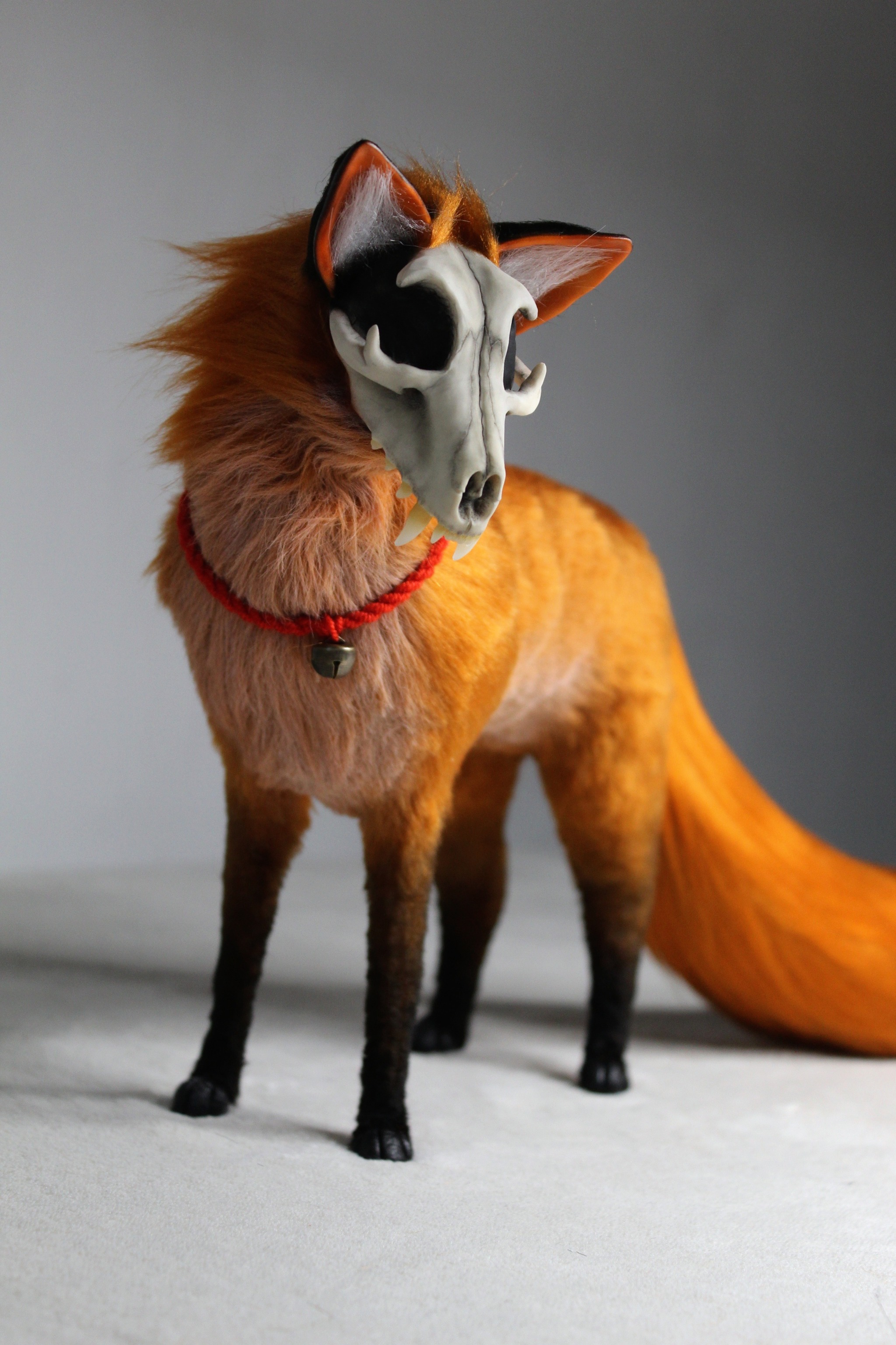 Creep fox) - My, Polymer clay, Kripota, With your own hands, Needlework without process, Art, Longpost