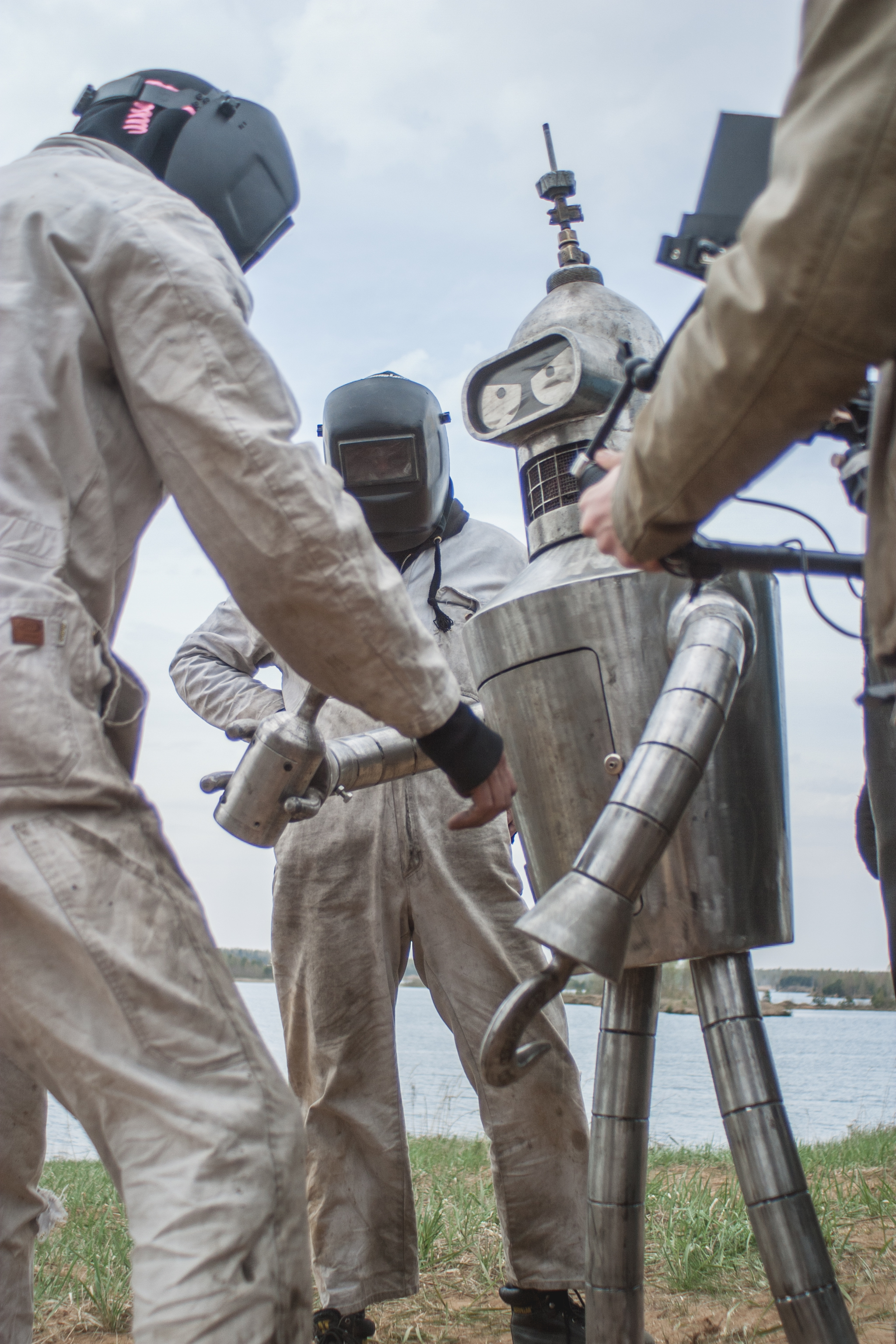 Welders from St. Petersburg welded an iron Bender - Futurama, Welder, Saint Petersburg, Longpost, Bender (Futurama)