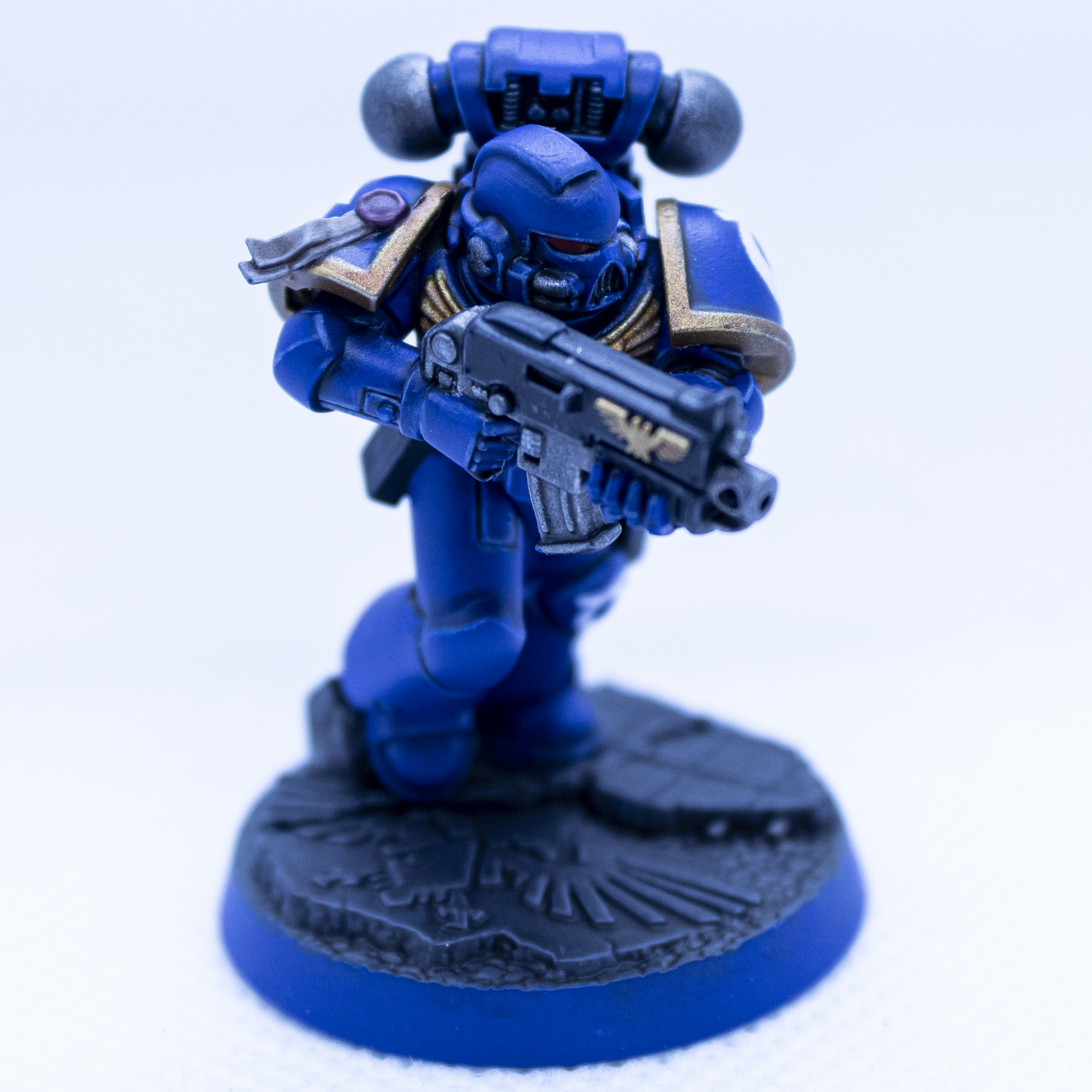 Brother Prometor and Brother Gayun from the first series of Space Marine heroes - My, Warhammer 40k, Ultramarines, Painting miniatures, Miniature, Acrylic, Longpost