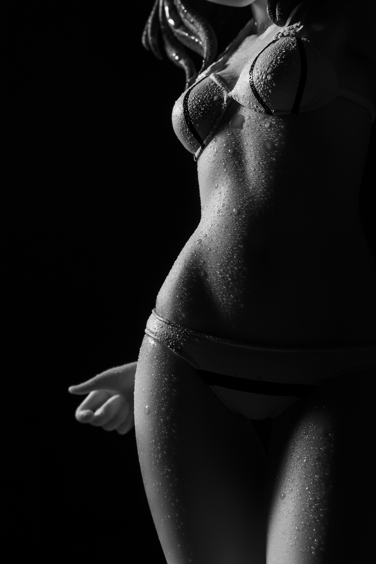 Beauty is in the details - NSFW, My, The photo, Black and white photo, Anime, Creative, I want criticism, Longpost, Good body