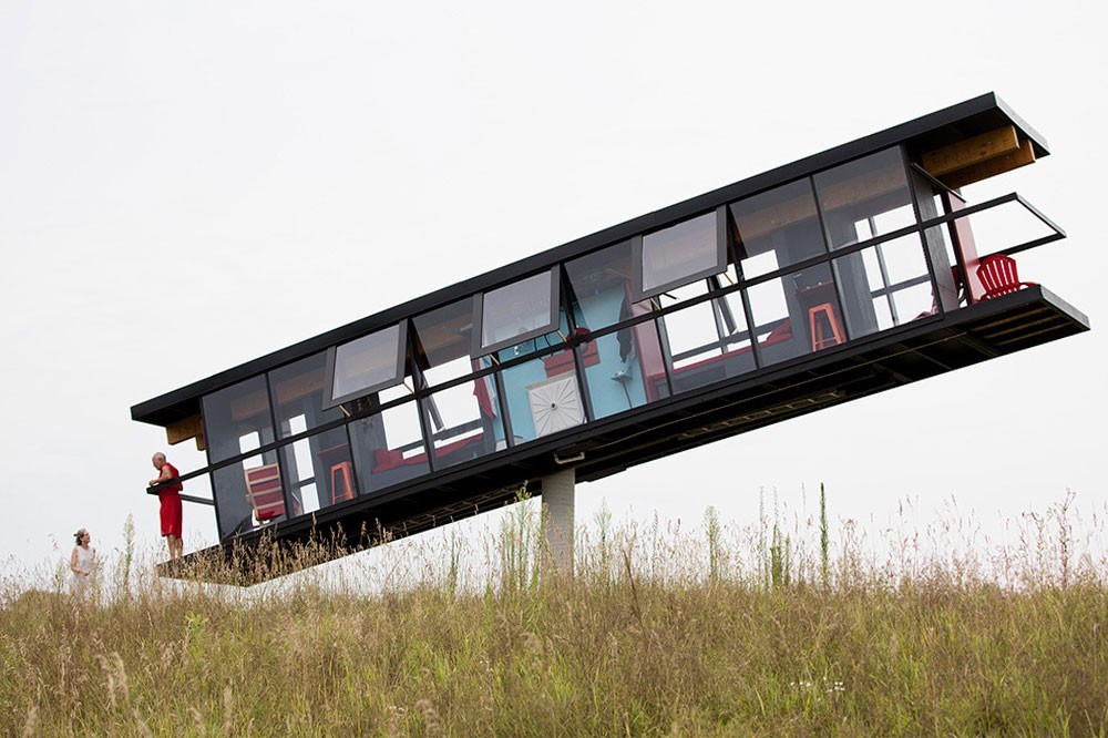 A balance house that swings and rotates depending on the movement of its owners - Architecture, Project, House, Equalizer, Video, Longpost