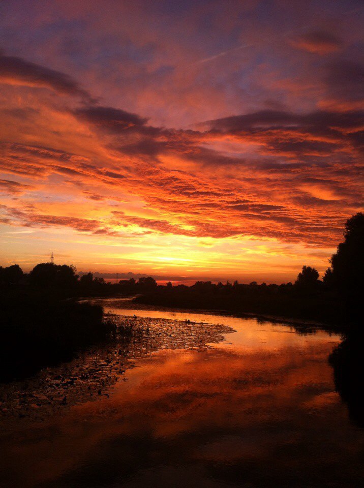 Landscapes - My, Landscape, Photoshop, The photo, Sunset, River, Klyazma, Schelkovo, Longpost