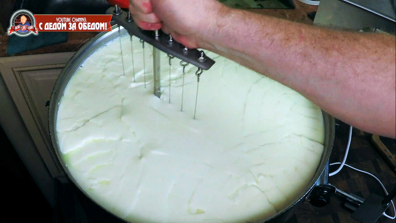 MANCHEGO Cheese Detailed recipe for Spanish Cheese - My, Cheese, Food, Cooking, With grandfather at lunch, Video, Longpost, Video recipe, Recipe