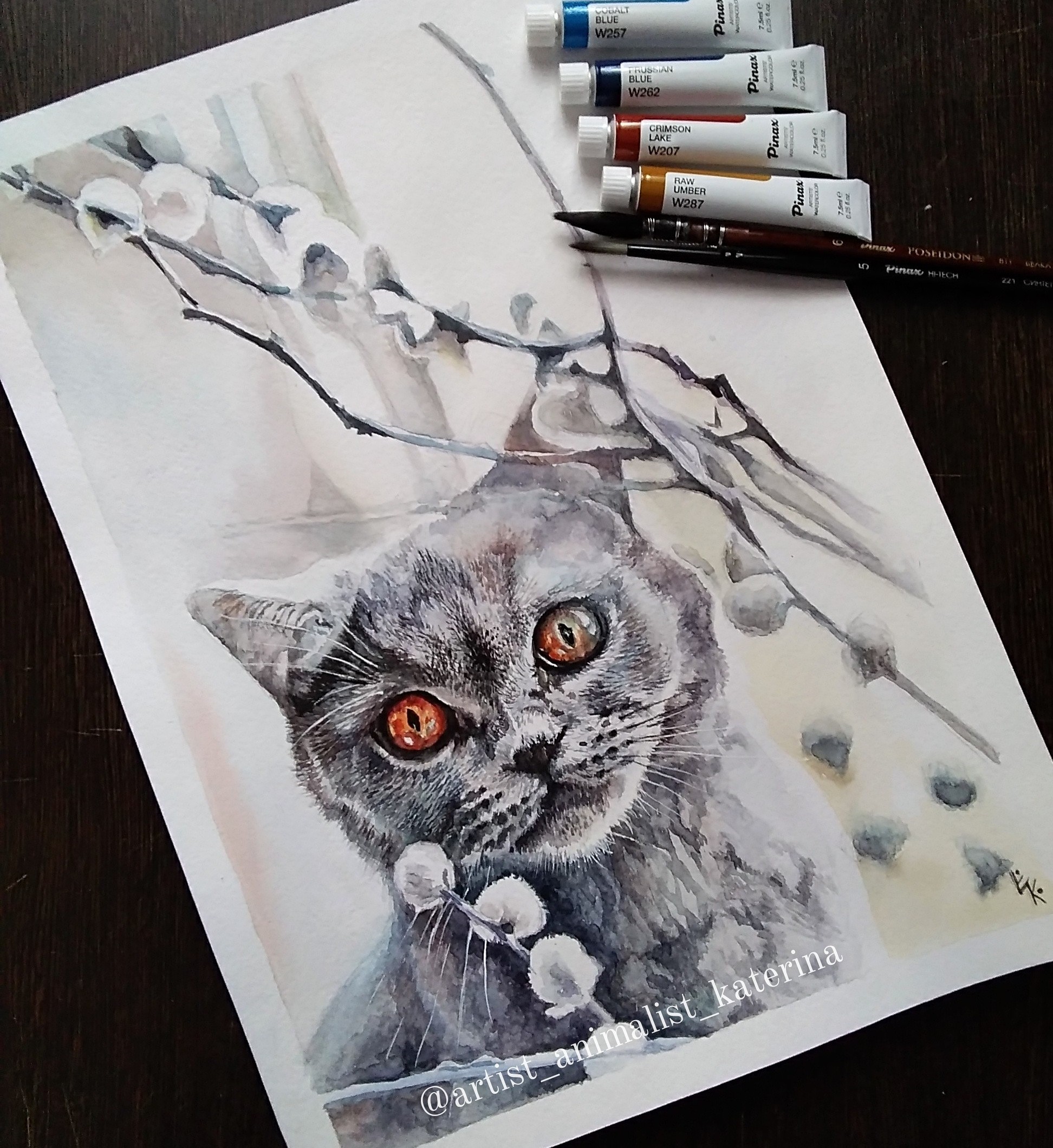 My new job for you, dear girls! Happy March 8th!!! - My, Creation, Drawing, Artist, cat, Catomafia, Spring