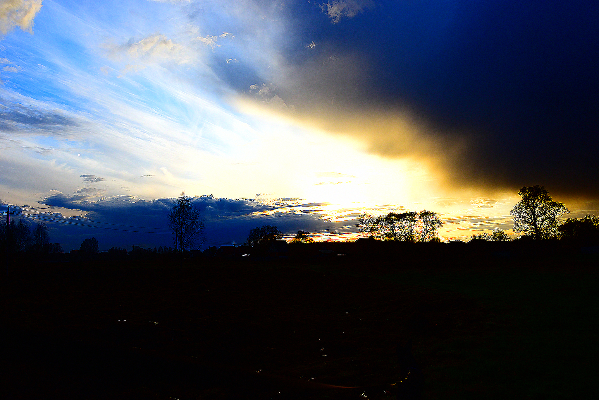 Landscapes - My, Landscape, Photoshop, The photo, Sunset, River, Klyazma, Schelkovo, Longpost