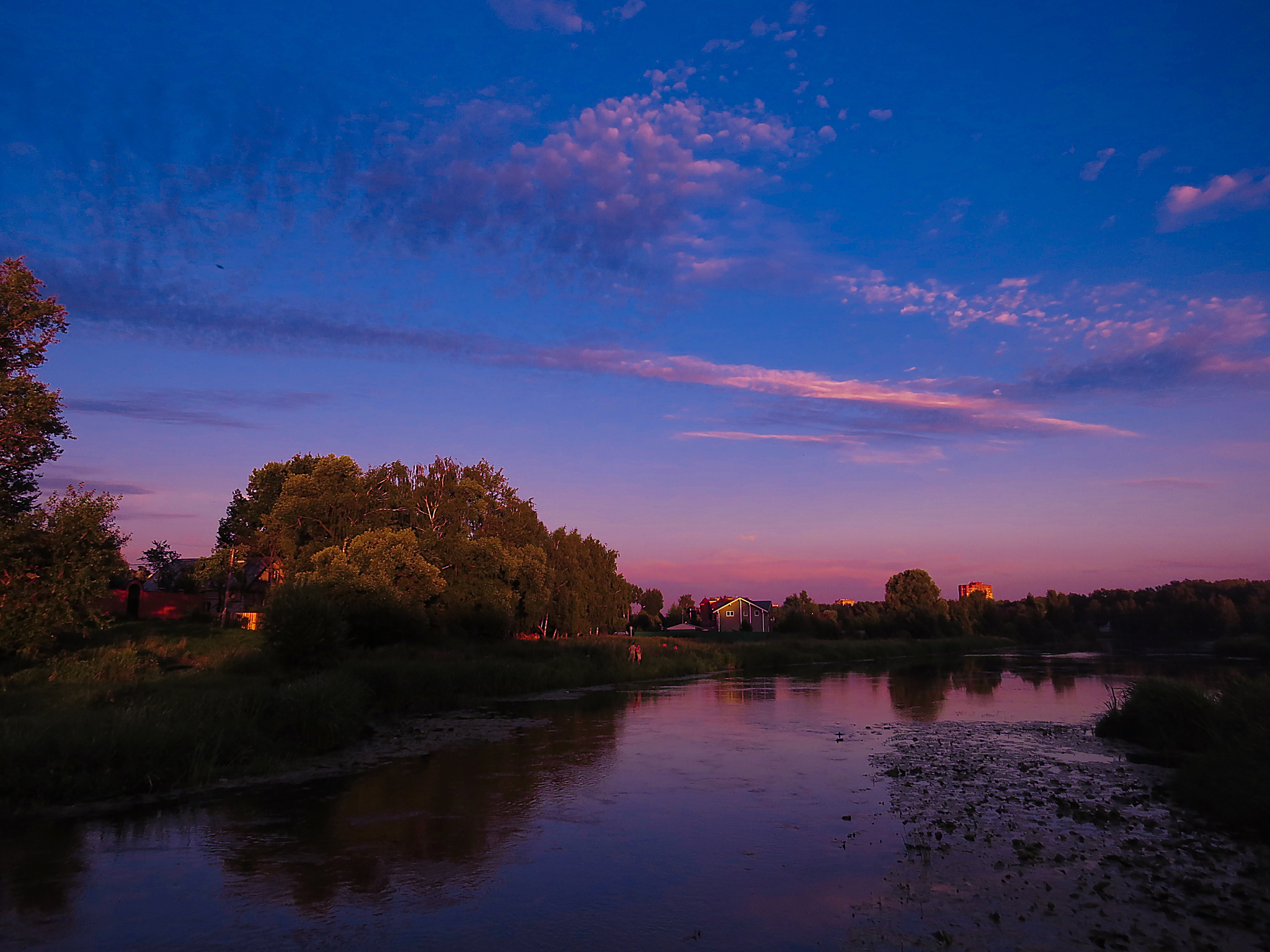 Landscapes - My, Landscape, Photoshop, The photo, Sunset, River, Klyazma, Schelkovo, Longpost