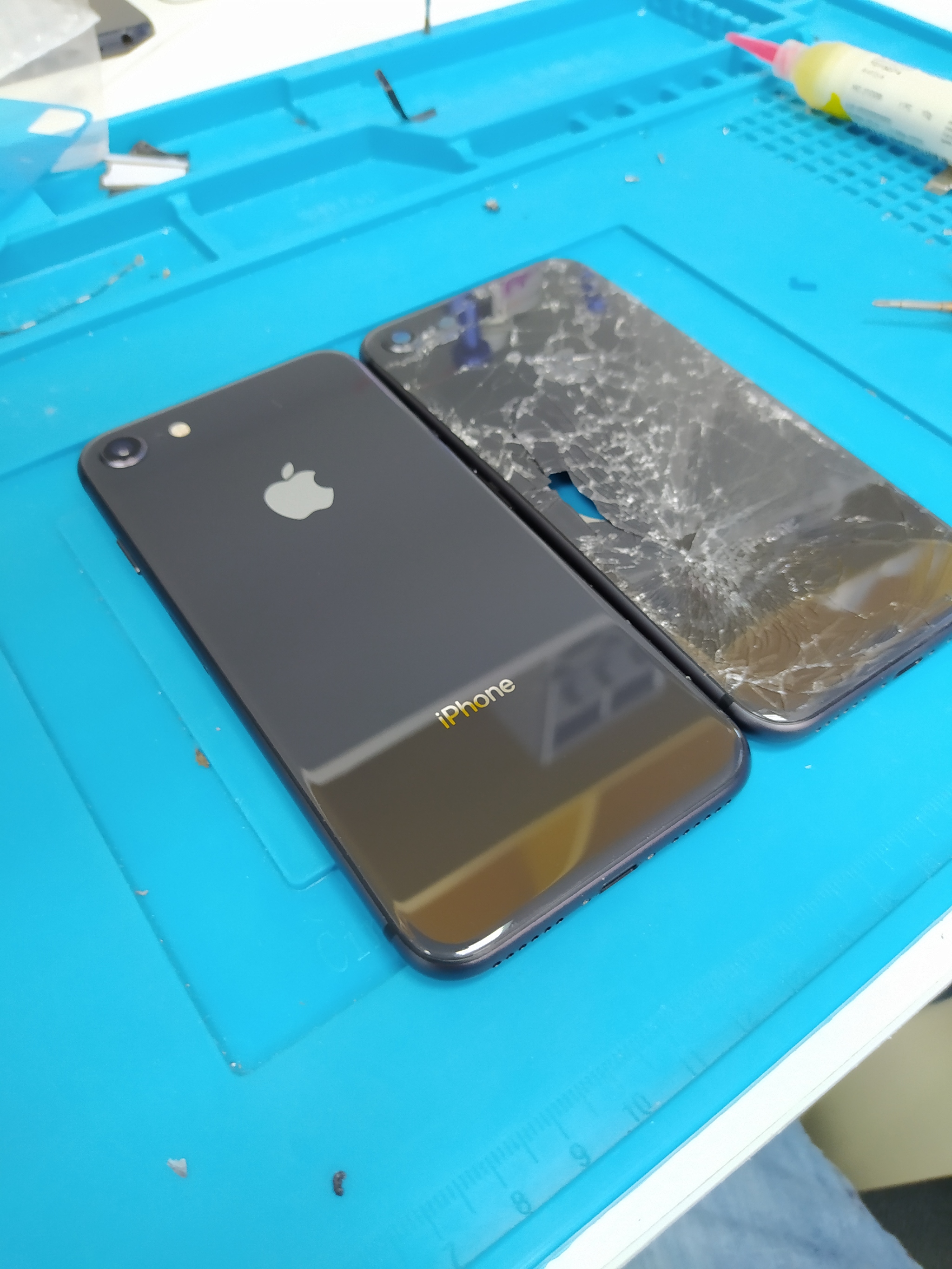 Repair for subscriber, iPhone 8 - My, Ulyanovsk, Ремонт телефона, Repair of equipment, iPhone, Repair, Electronics repair, Pick-up headphones, Longpost