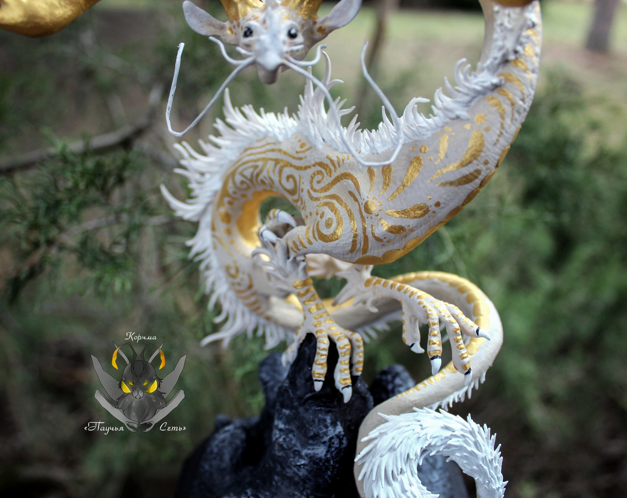 King of the Hill - My, The Dragon, The photo, Polymer clay, Velvet plastic, Figurines, Needlework with process, Process, Sculpture, Longpost