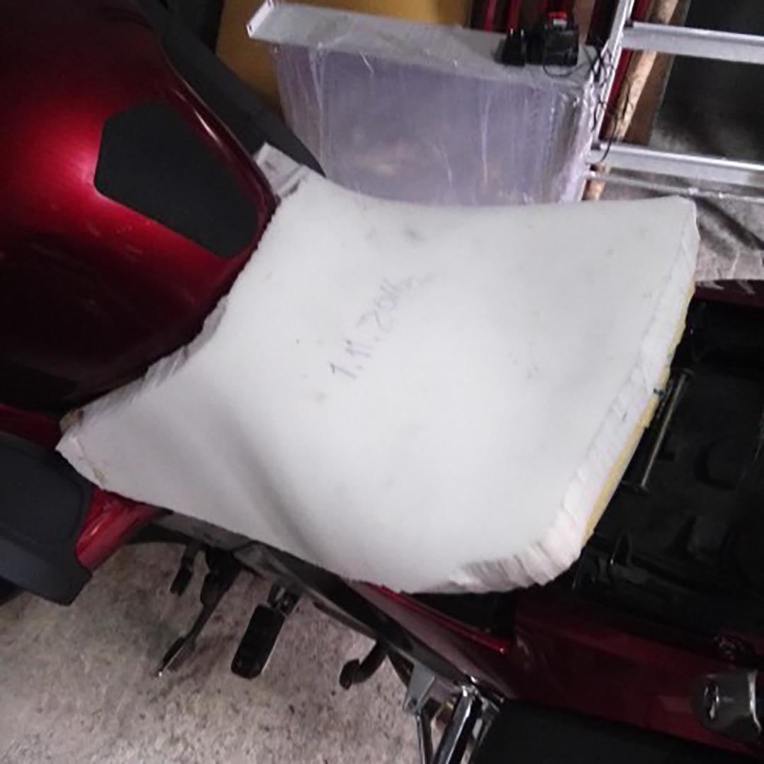 Simple tuning of the seat of a HONDA ST1300 motorcycle - My, Moto, Repair, Natural leather, Seat, With your own hands, Motorcycles, Honda, Honda st1300, Longpost