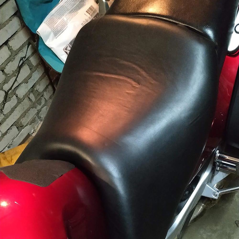 Simple tuning of the seat of a HONDA ST1300 motorcycle - My, Moto, Repair, Natural leather, Seat, With your own hands, Motorcycles, Honda, Honda st1300, Longpost