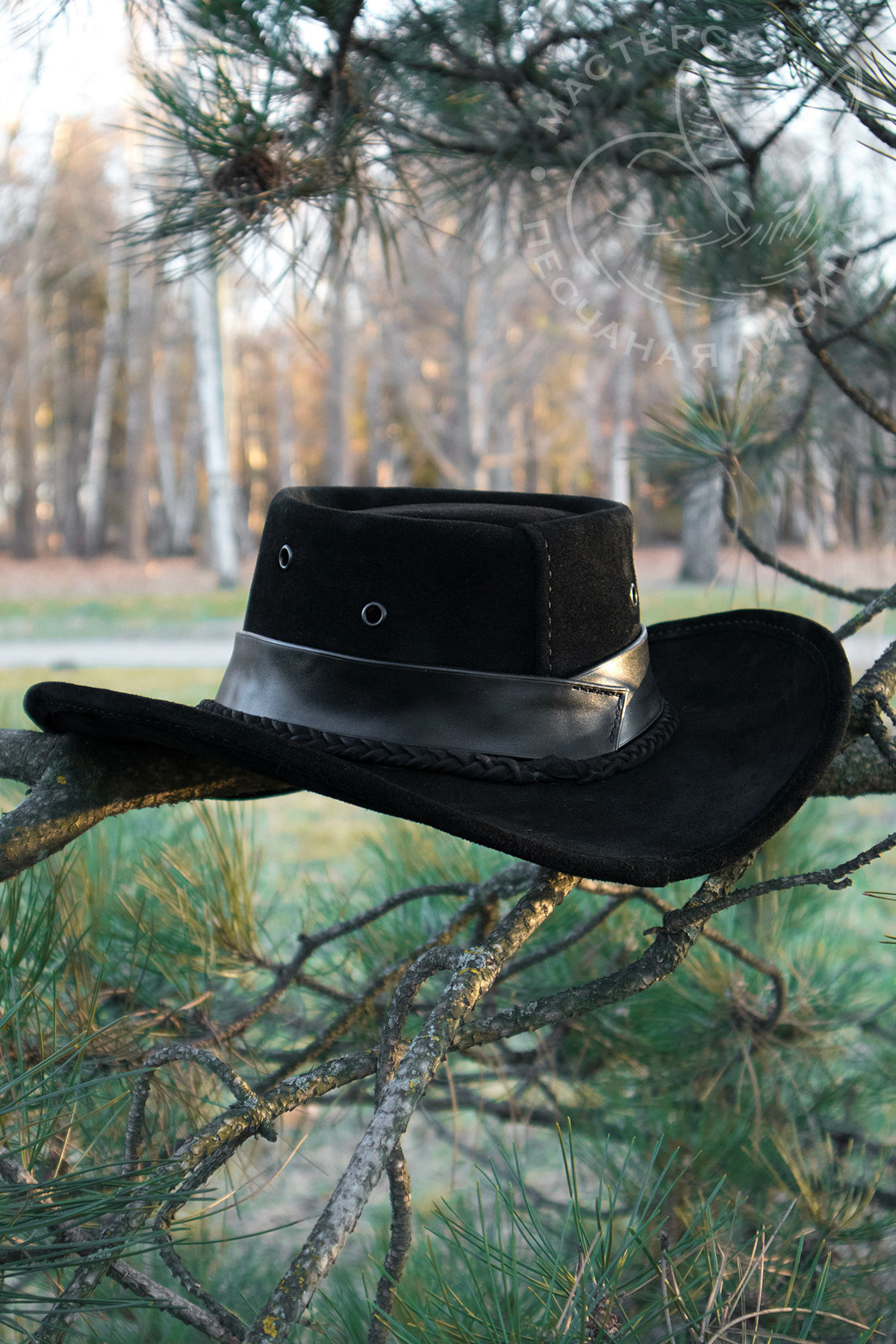 Amethyst hat - My, Handmade, Hat, Leather, With your own hands, Needlework without process, Leather products, Longpost, Beautiful girl, Australian hat