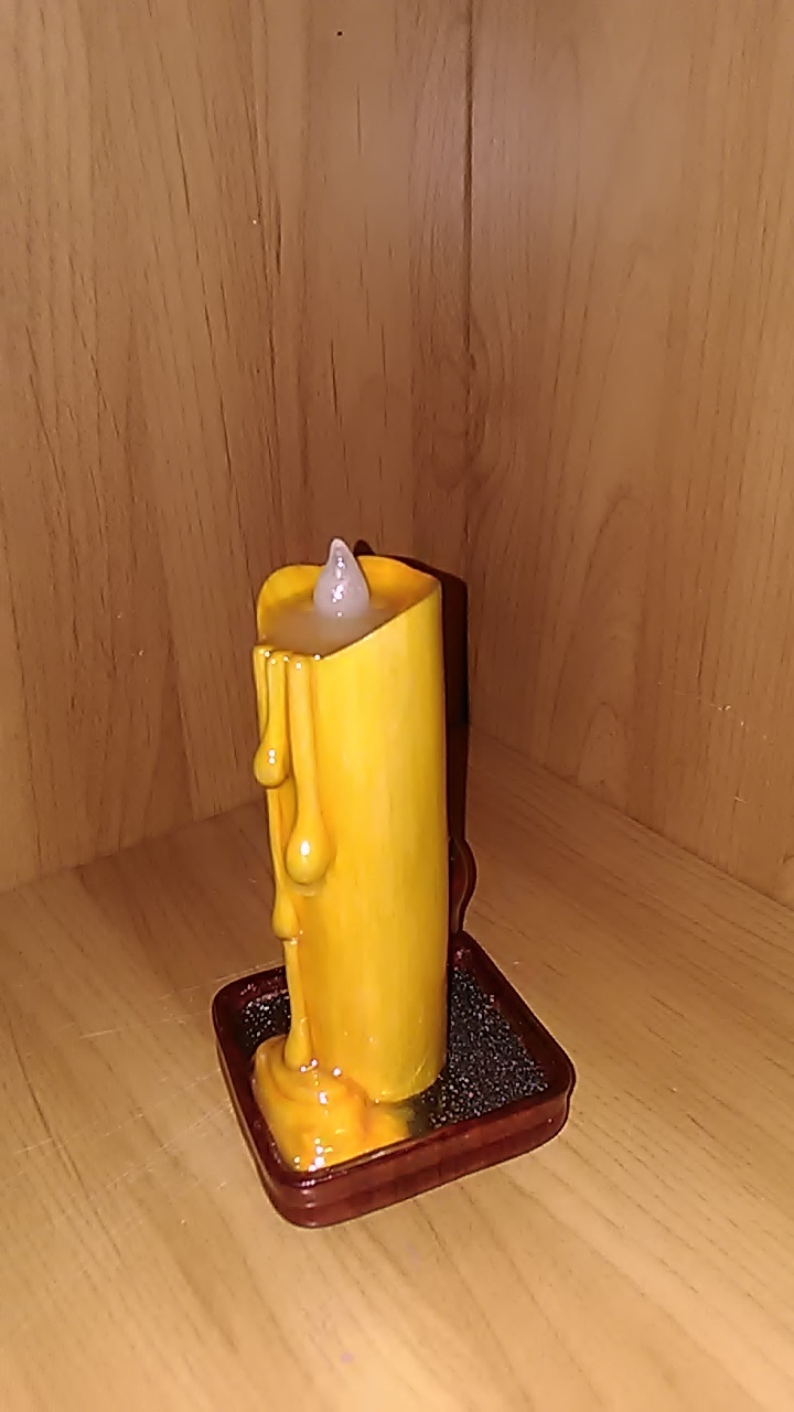 Nightie candle - My, With your own hands, Souvenirs, Night light, Video, Longpost