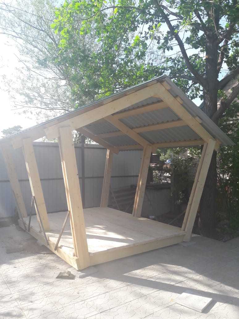 DIY gazebo (part 1) - My, Alcove, With your own hands, Carpentry, Longpost