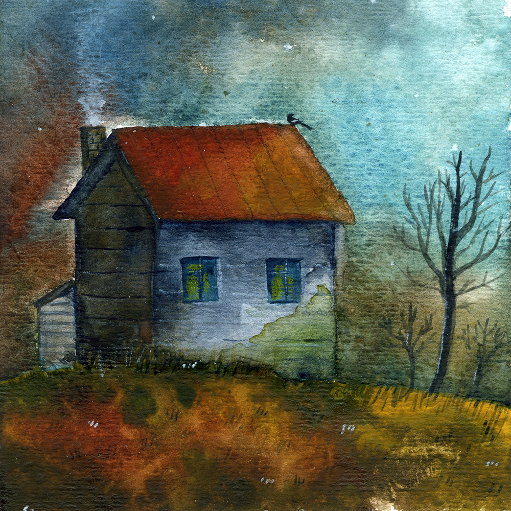 A few more houses and a bonus - My, Watercolor, Watercolor pencils, Gouache, Creation, Longpost