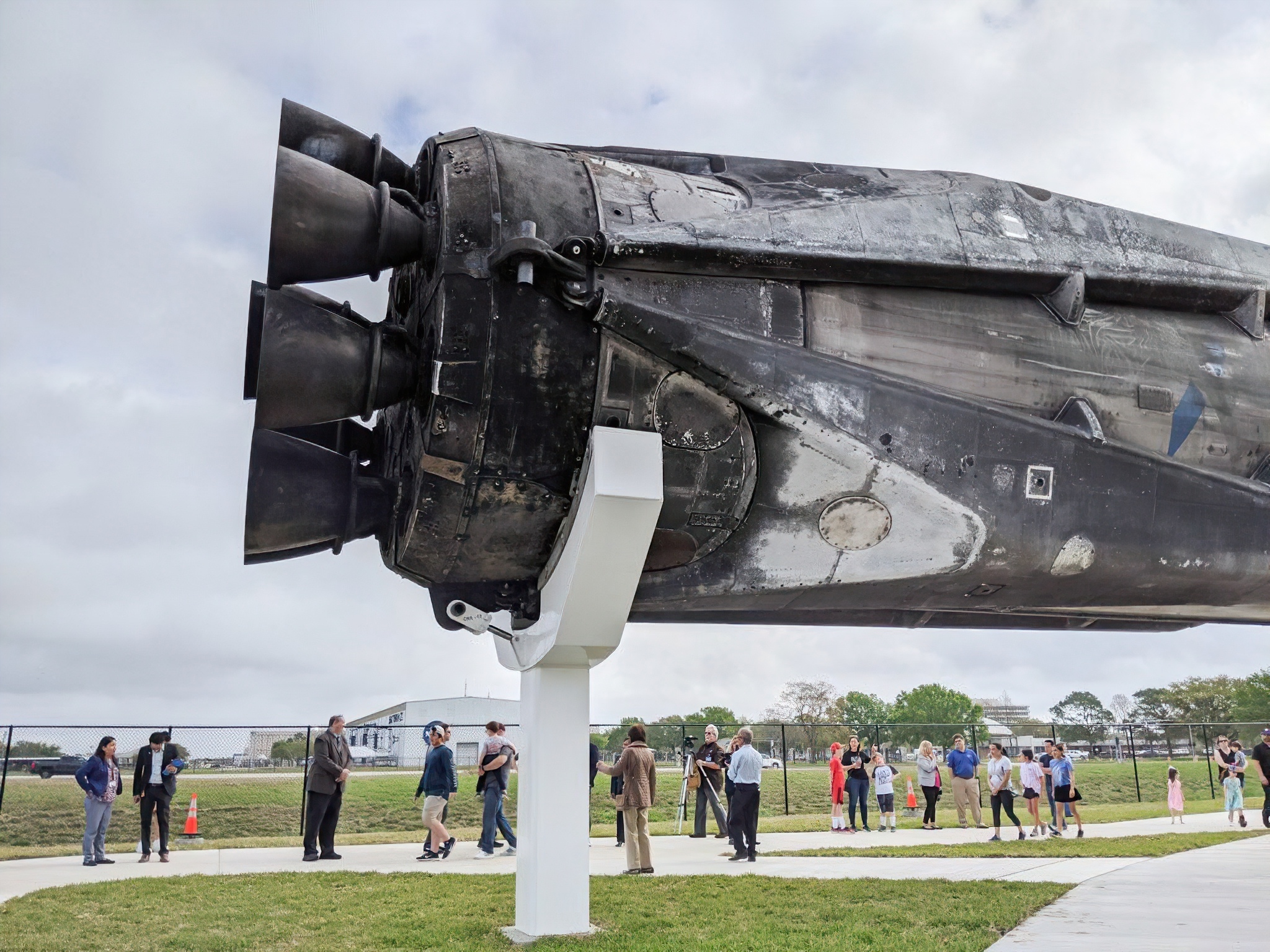 Ракета SpaceX Falcon 9 [B1035] дебютирует в космическом центре Хьюстона |  Пикабу