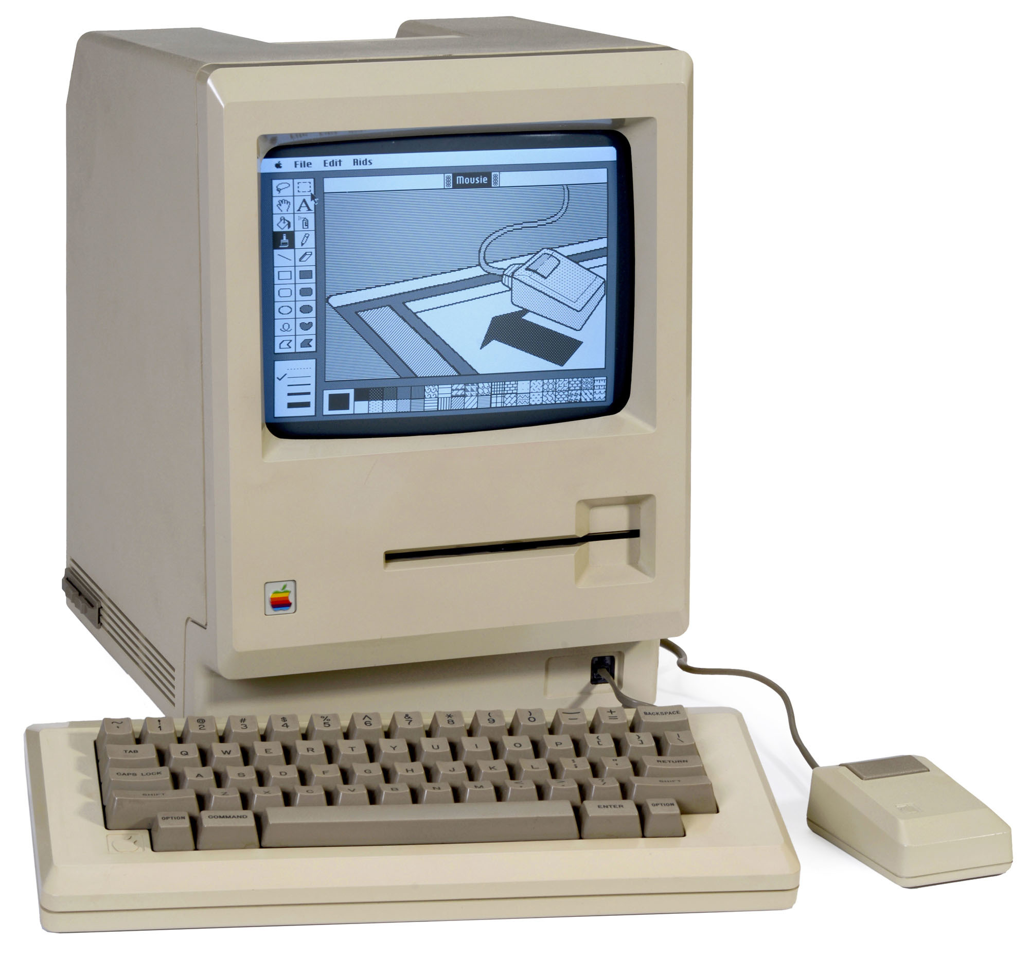 Персональные компьютеры модели. Макинтош 128к. Моноблок Macintosh 1984 Apple. Первые компьютеры на эпл макинтош. Macintosh 128k Twiggy клавиатура.