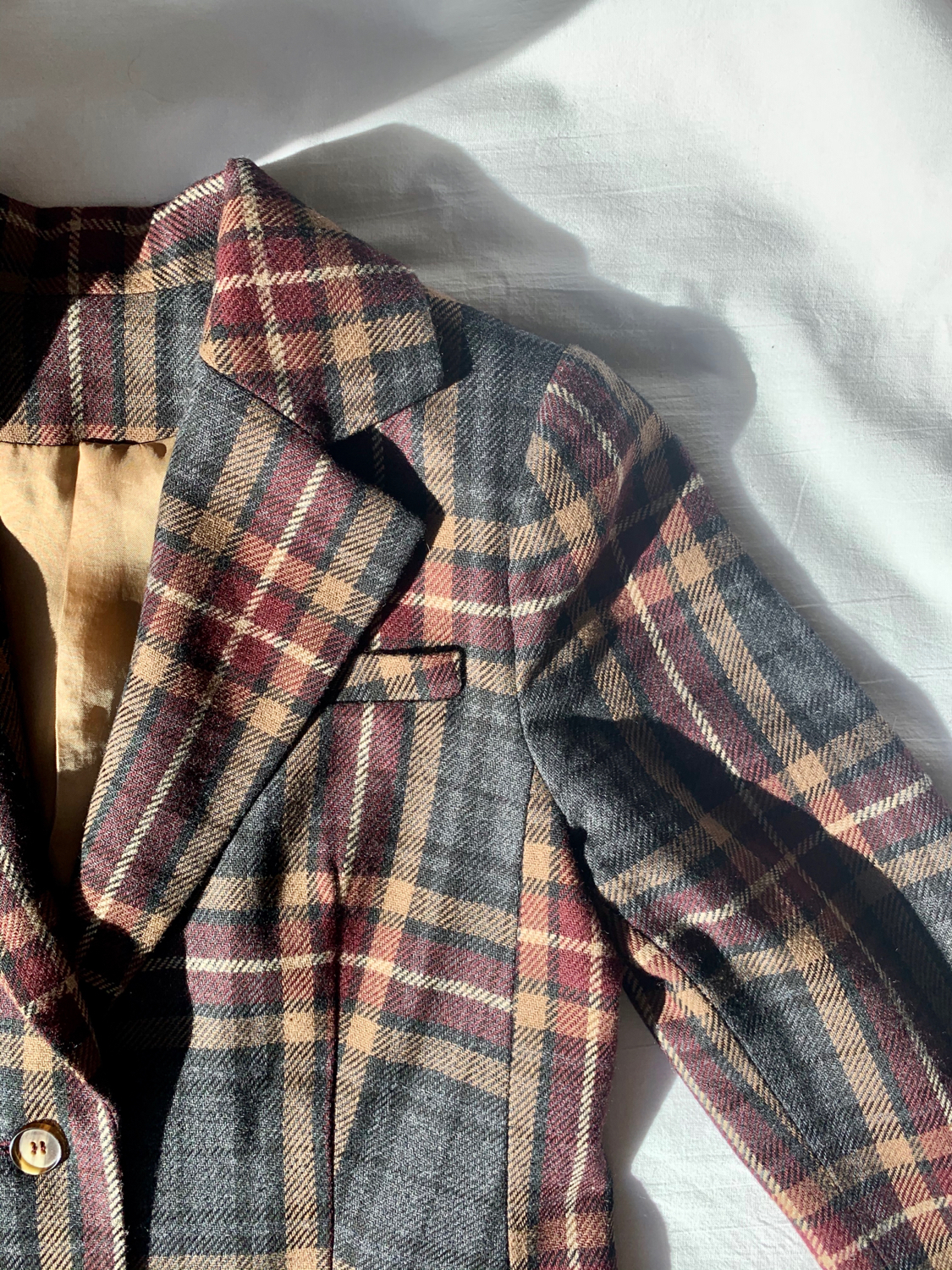 Checked jacket - My, Needlework with process, With your own hands, Sewing, Longpost