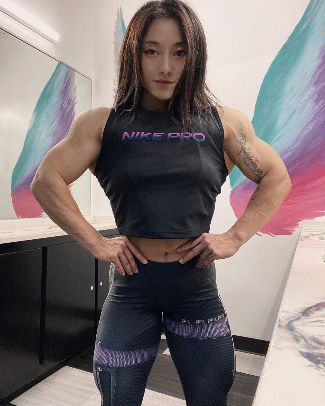 Olivia Bian (@bian_ifbb_pro) - Olivia Bian, Strong girl, Sleep-Sleep, The photo, Asian, Girls, Body-building, Bodybuilders, Video, Longpost