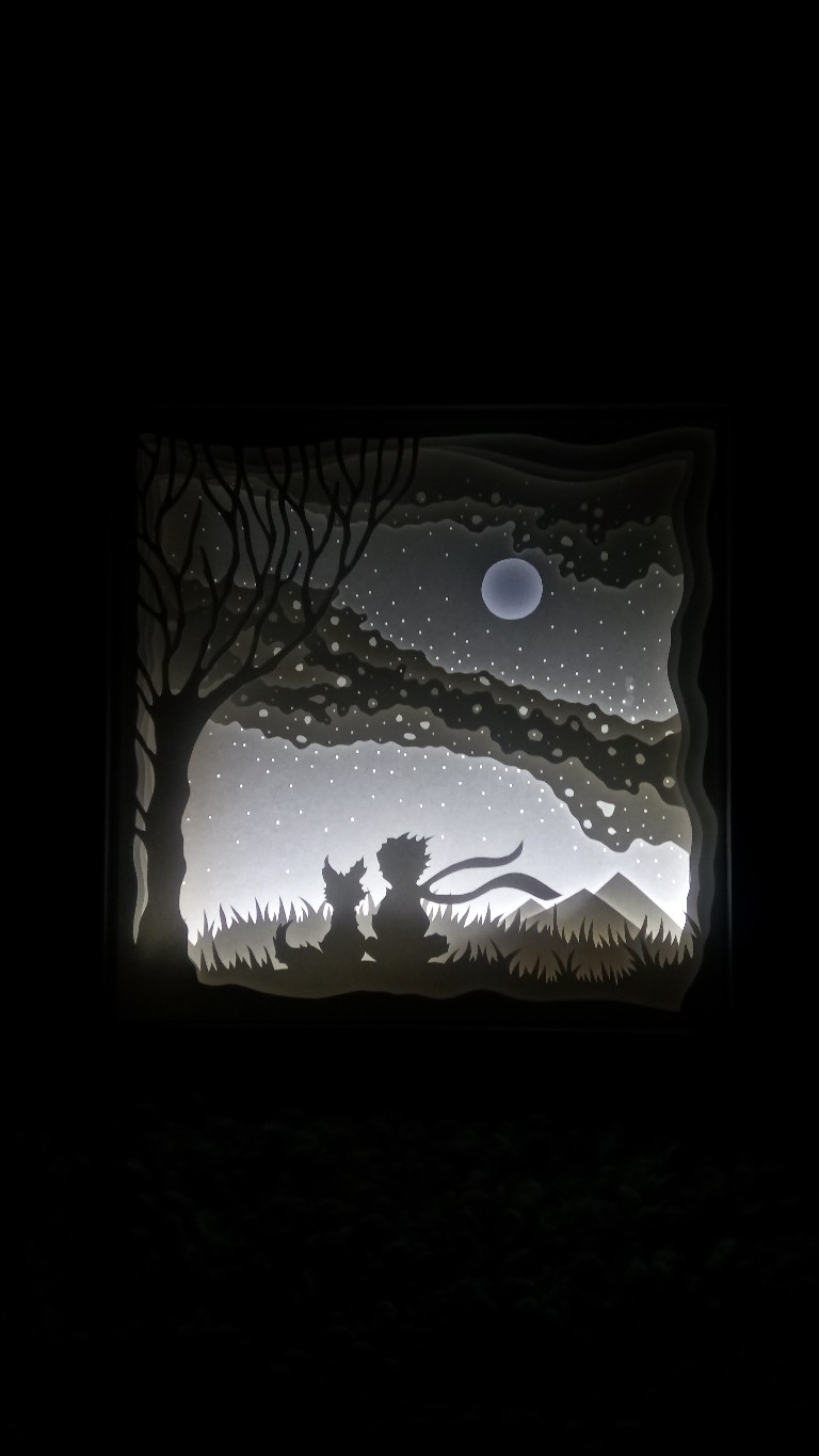 Lightboxes for those who are afraid of the dark. Part two - My, Lightbox, Needlework with process, Night light, Longpost, Guardians of the Galaxy, Edgar Allan Poe