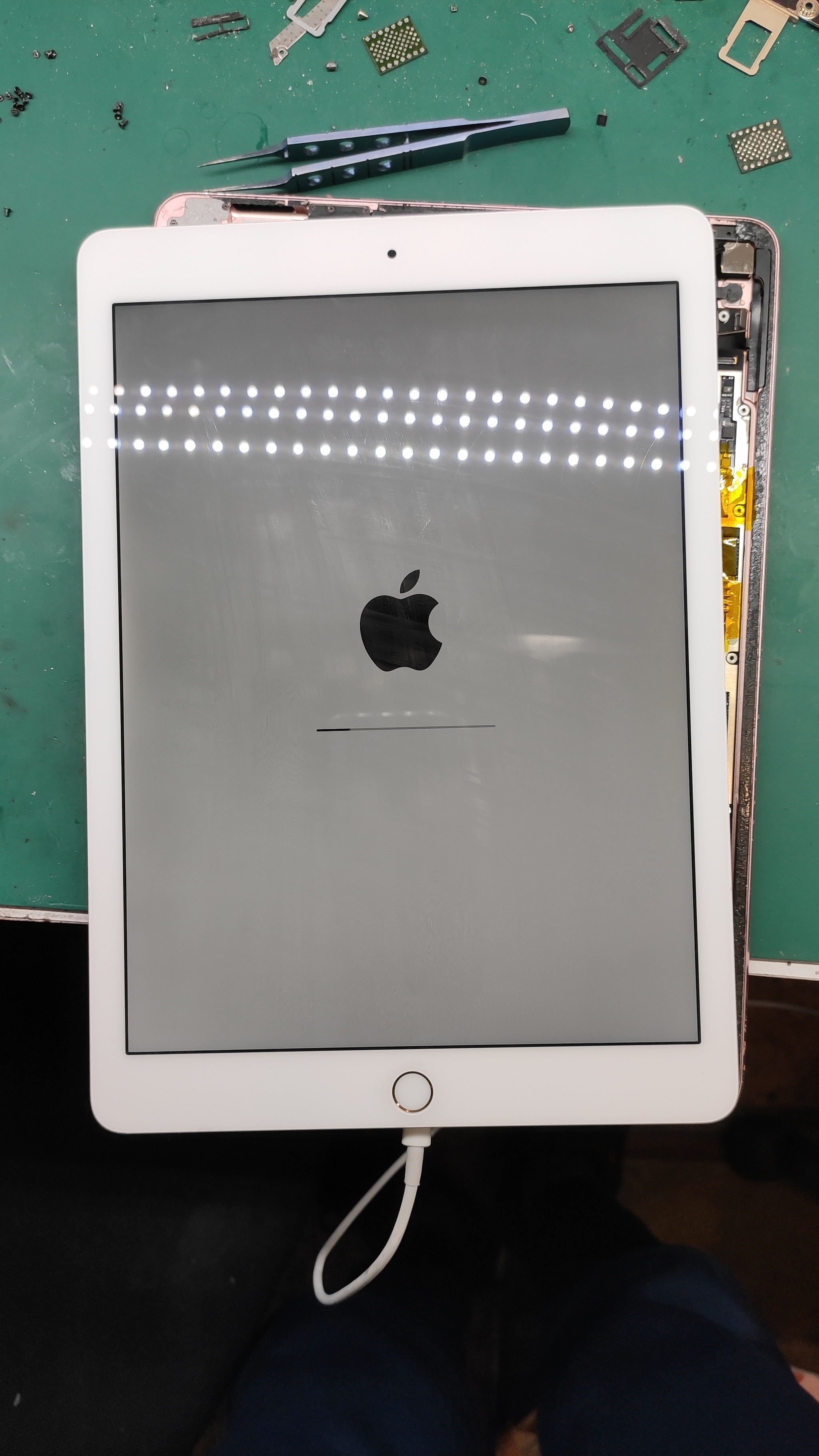 iPad 9.7 Pro. A year and a half and a lace)) - My, Apple, iPad, Recovery, Repair, Repair of equipment, 512 GB, Soldering, Moscow, Longpost