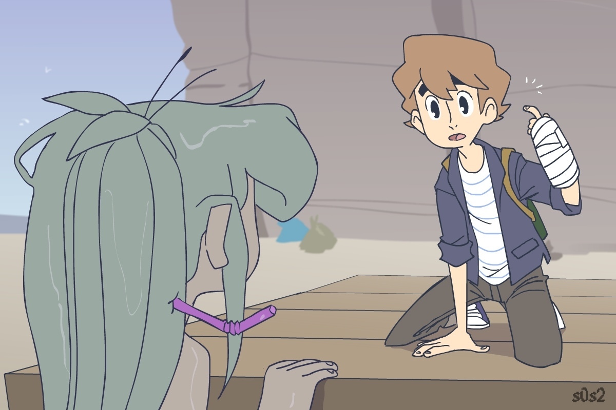 There's something tangled in your hair... - Comics, The Little Trashmaid, Mermaid, S0s2, Longpost