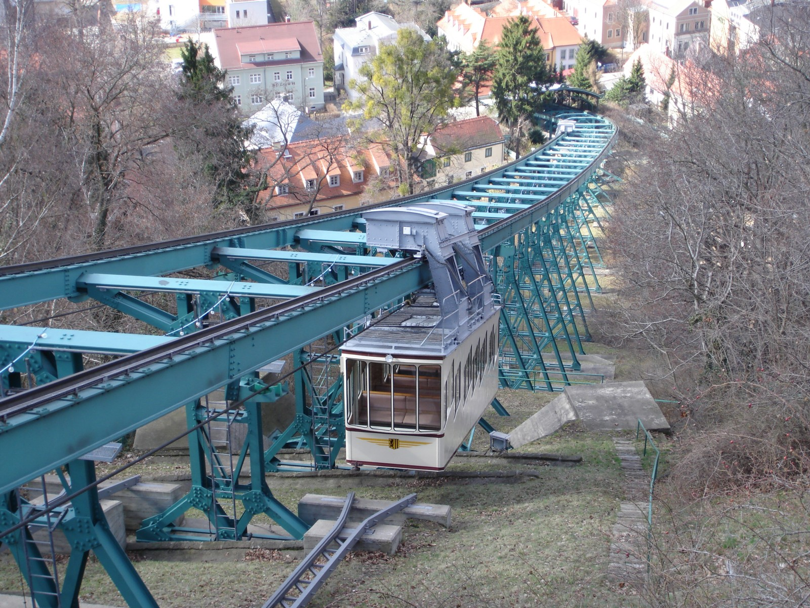 Dresden Cableway - Dresden, Germany, Suspended monorail, Funicular, Video, Longpost