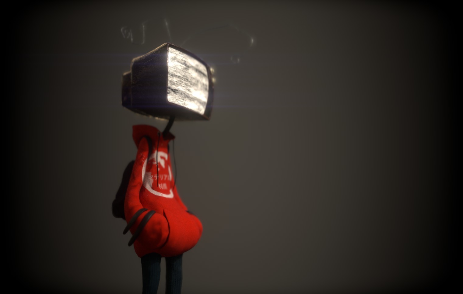 TV-man - My, Zbrush, Render, Substance painter, Character Creation, 3D modeling, Longpost